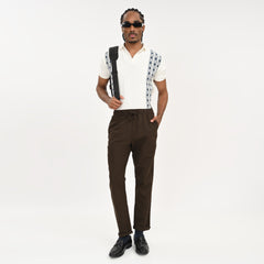 Casual Linen Drawstring Trousers for Men