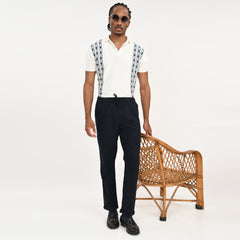 Casual Linen Drawstring Trousers for Men