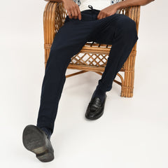 Casual Linen Drawstring Trousers for Men