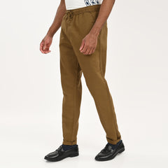 Casual Linen Drawstring Trousers for Men