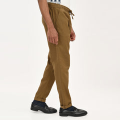 Casual Linen Drawstring Trousers for Men