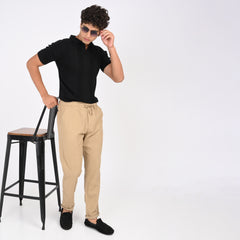 Casual Linen Drawstring Trousers for Men