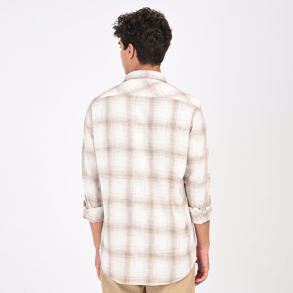 Linen Checkered Shirt - Snipes