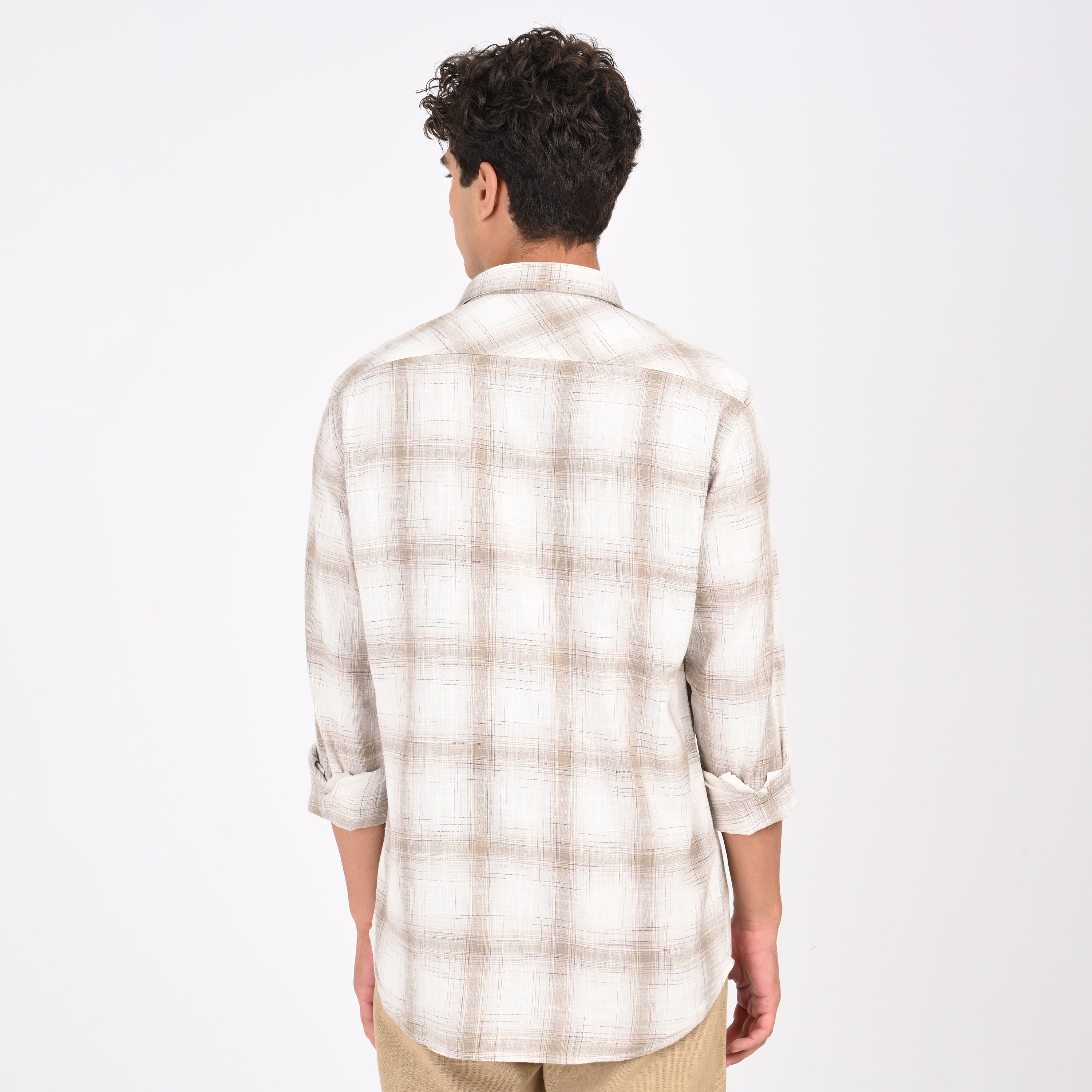 Linen Checkered Shirt - Snipes