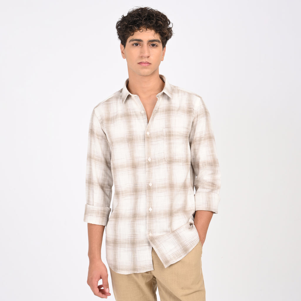 Linen Checkered Shirt - Snipes