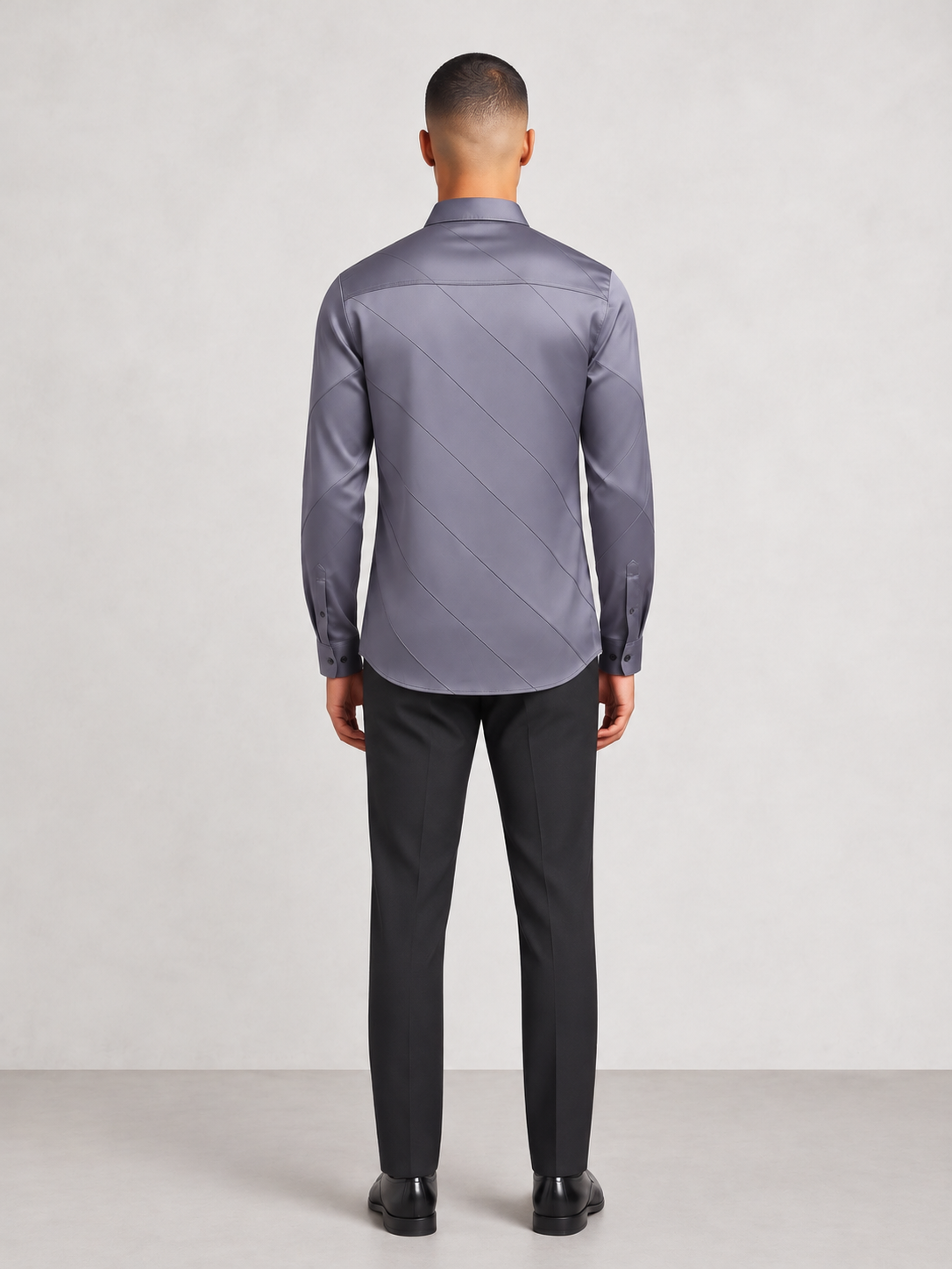 Men's Cross Stripes Club Wear Shirt