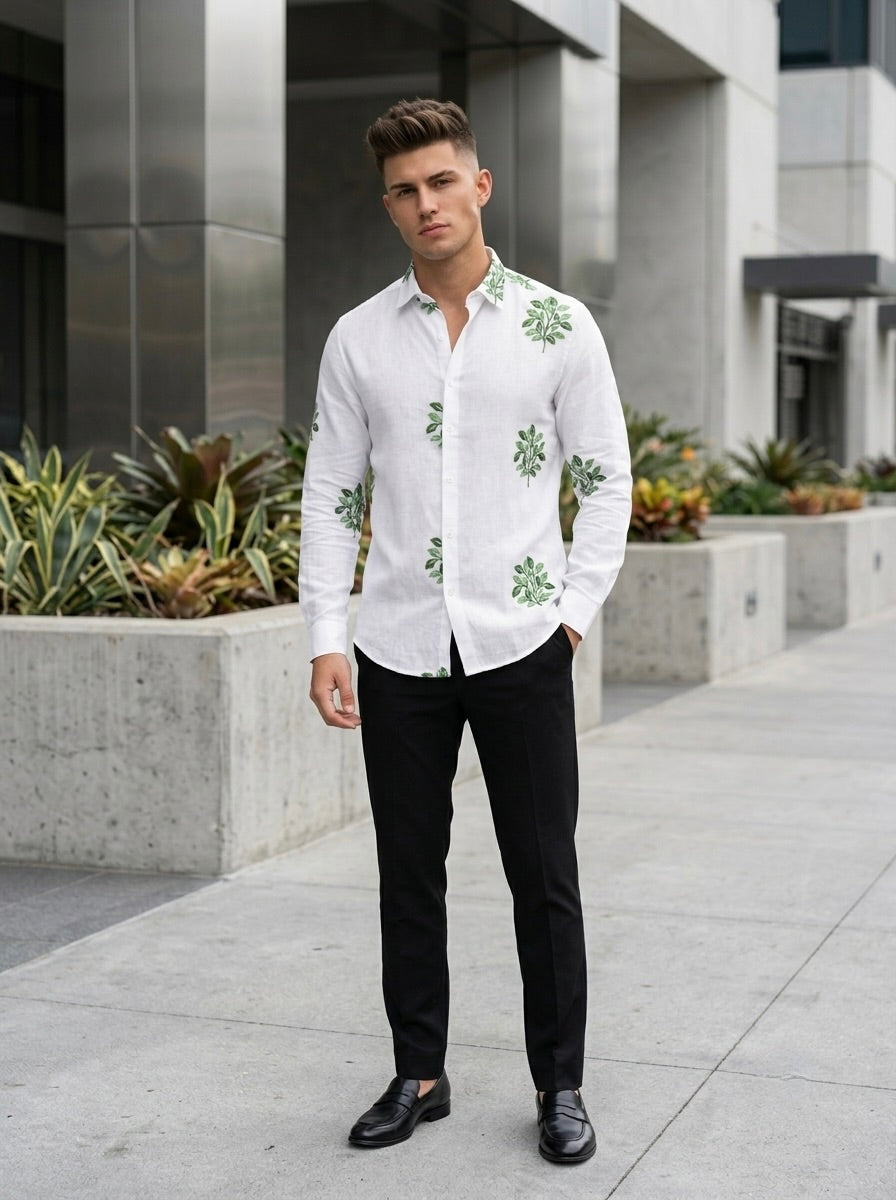 Embroidery Linen Shirts