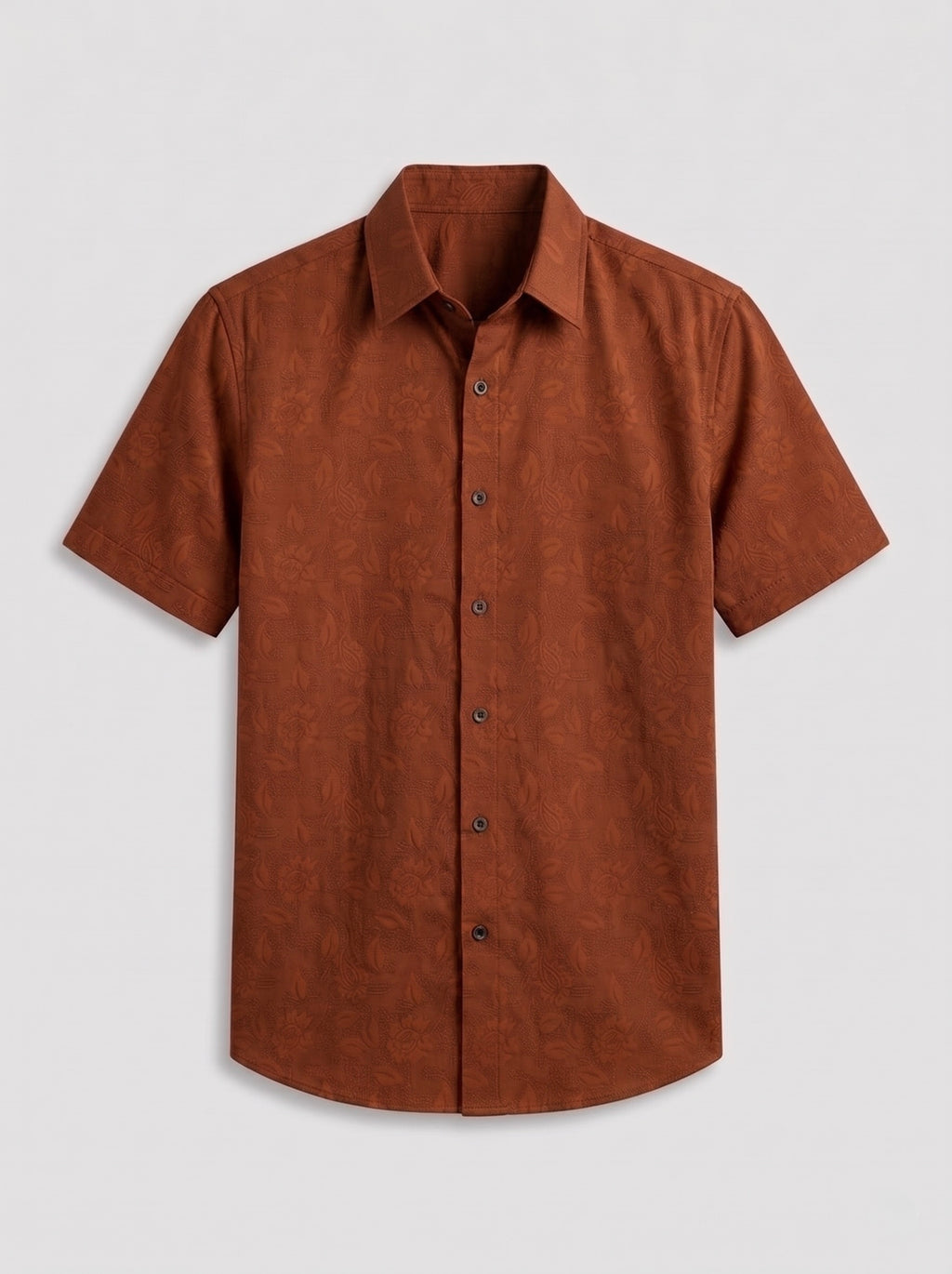 Floral Textured Jacquard Shirt