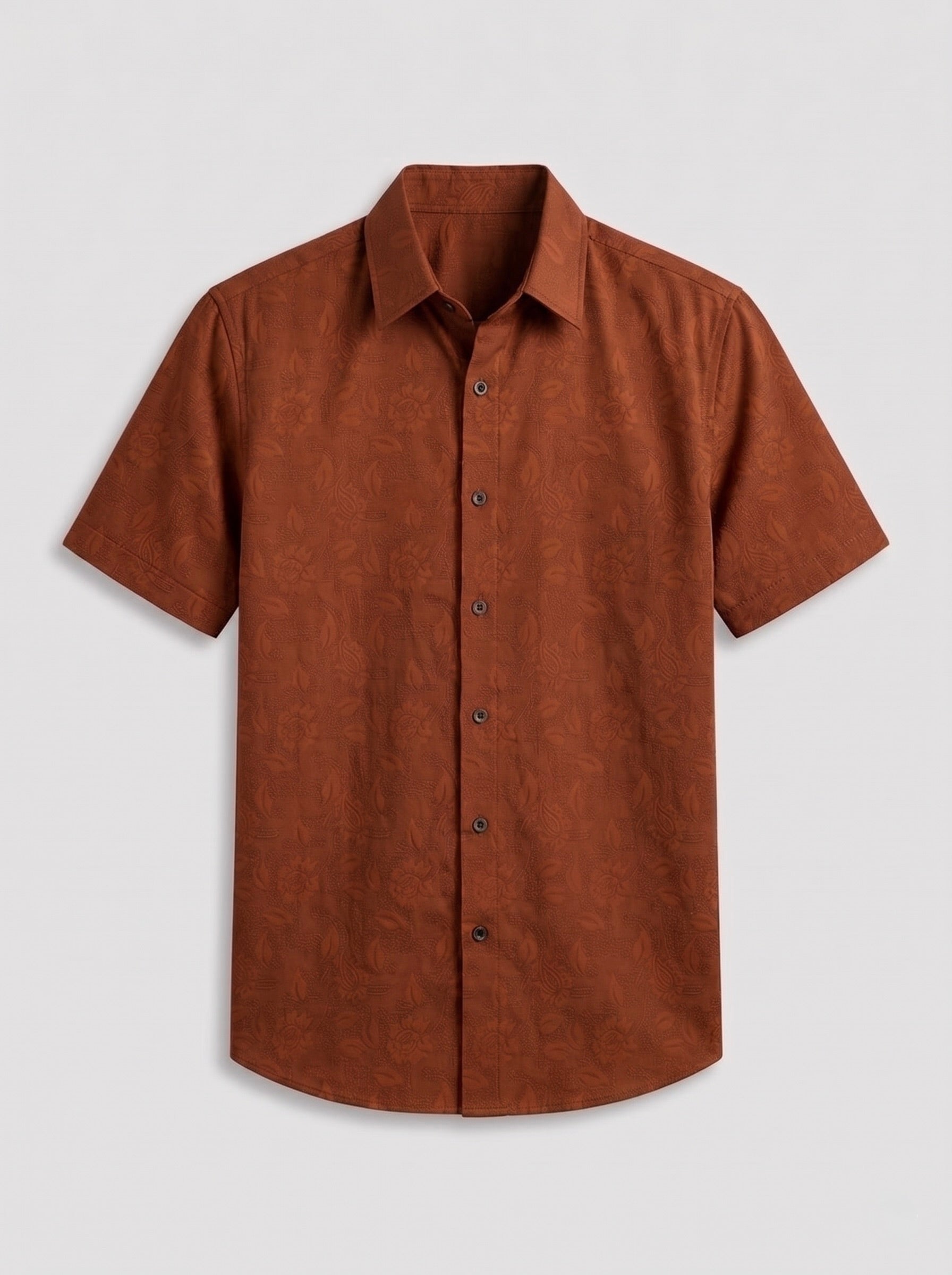 Floral Textured Jacquard Shirt