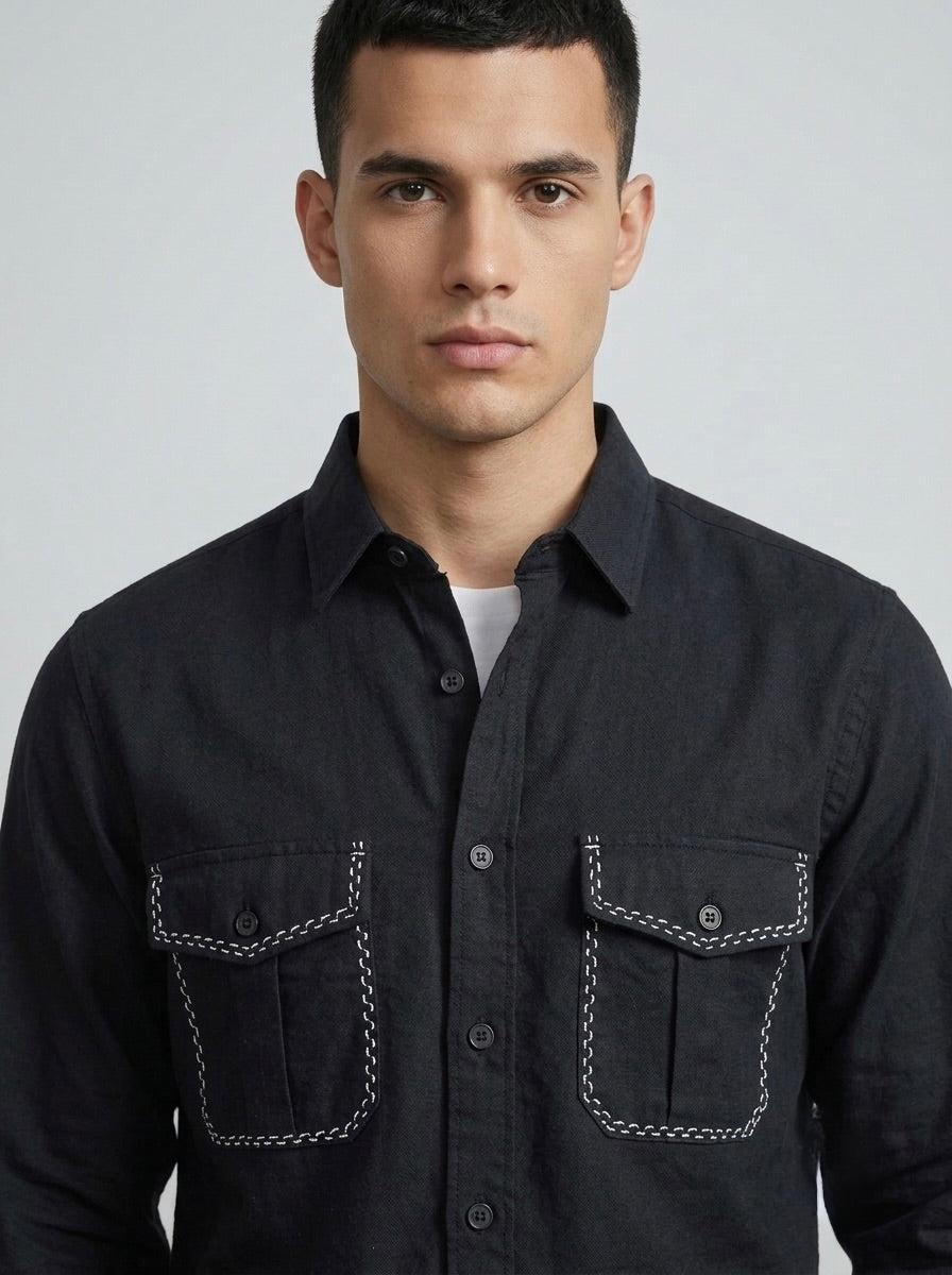 Men’s Four-Pocket Utility Shirt