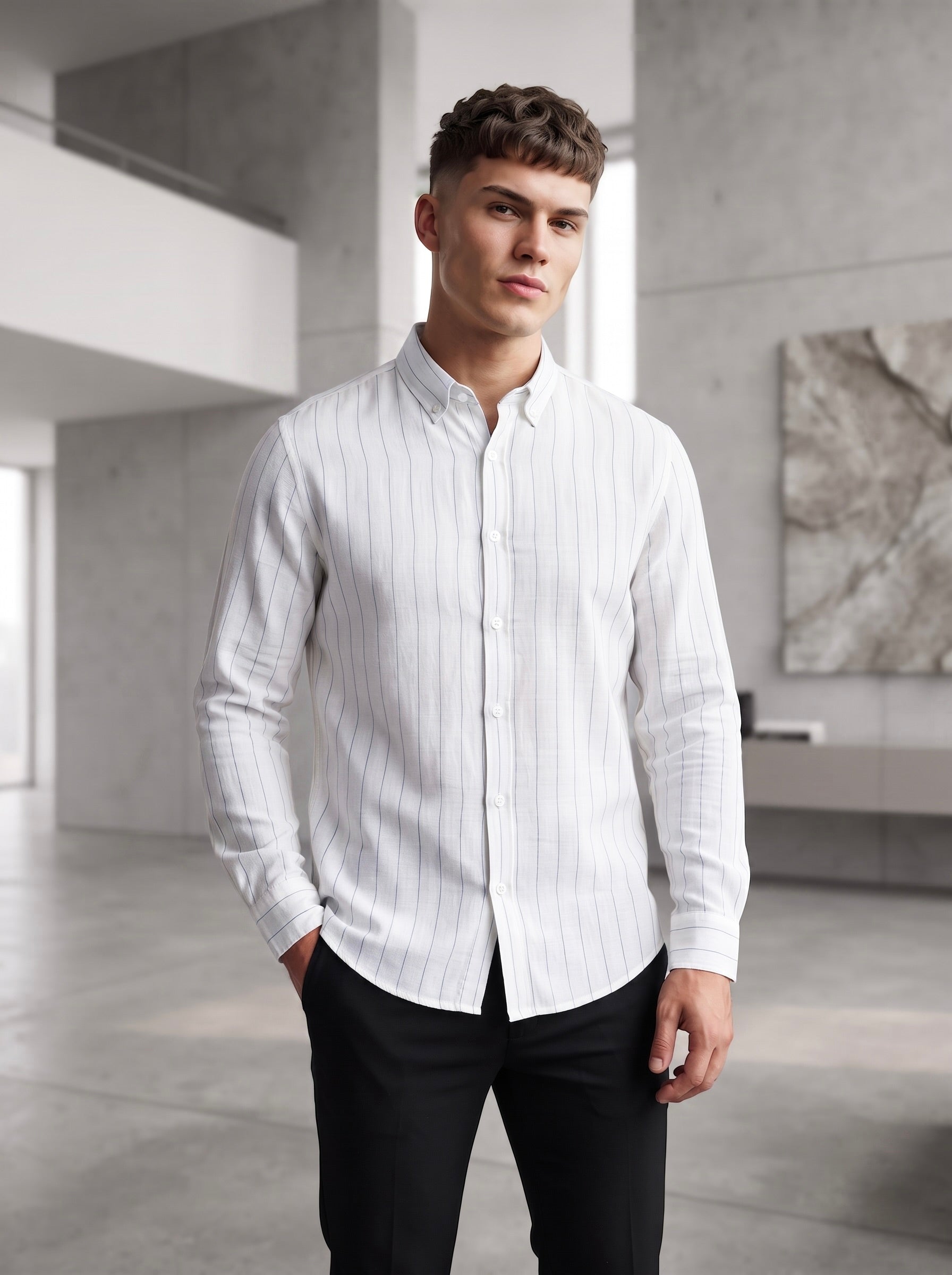 Linen Stripes Shirt
