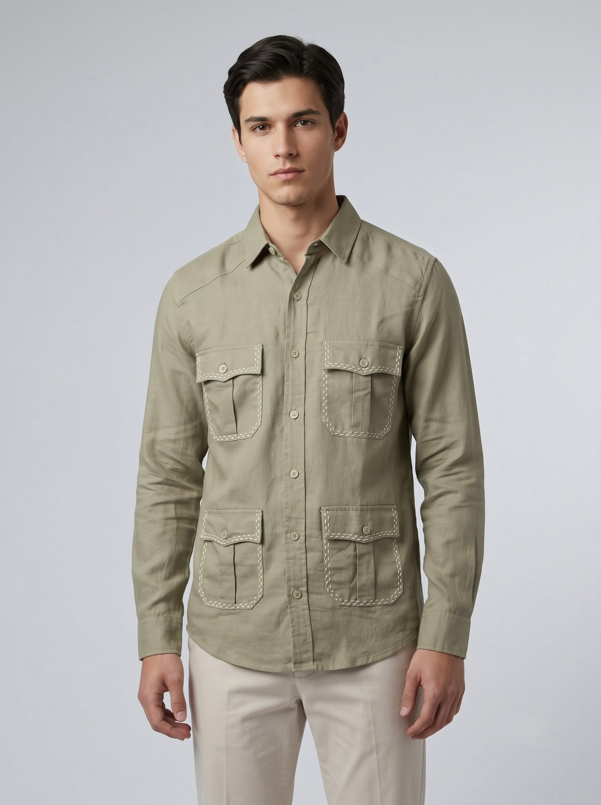 Men’s Four-Pocket Utility Shirt