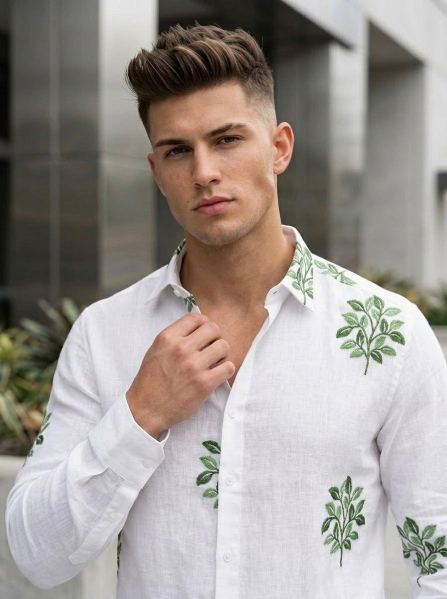 Embroidery Linen Shirts