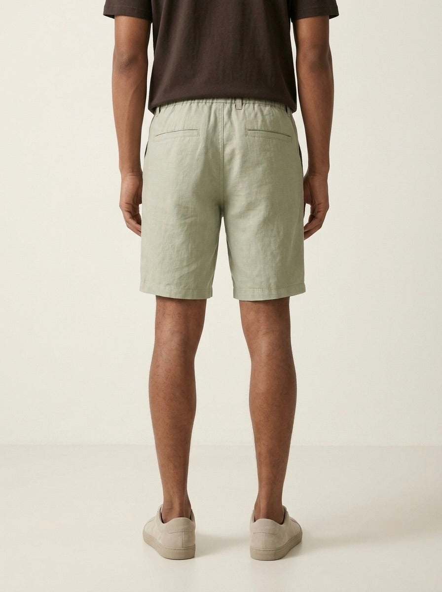 Men’s Drawstring Linen Casual Shorts