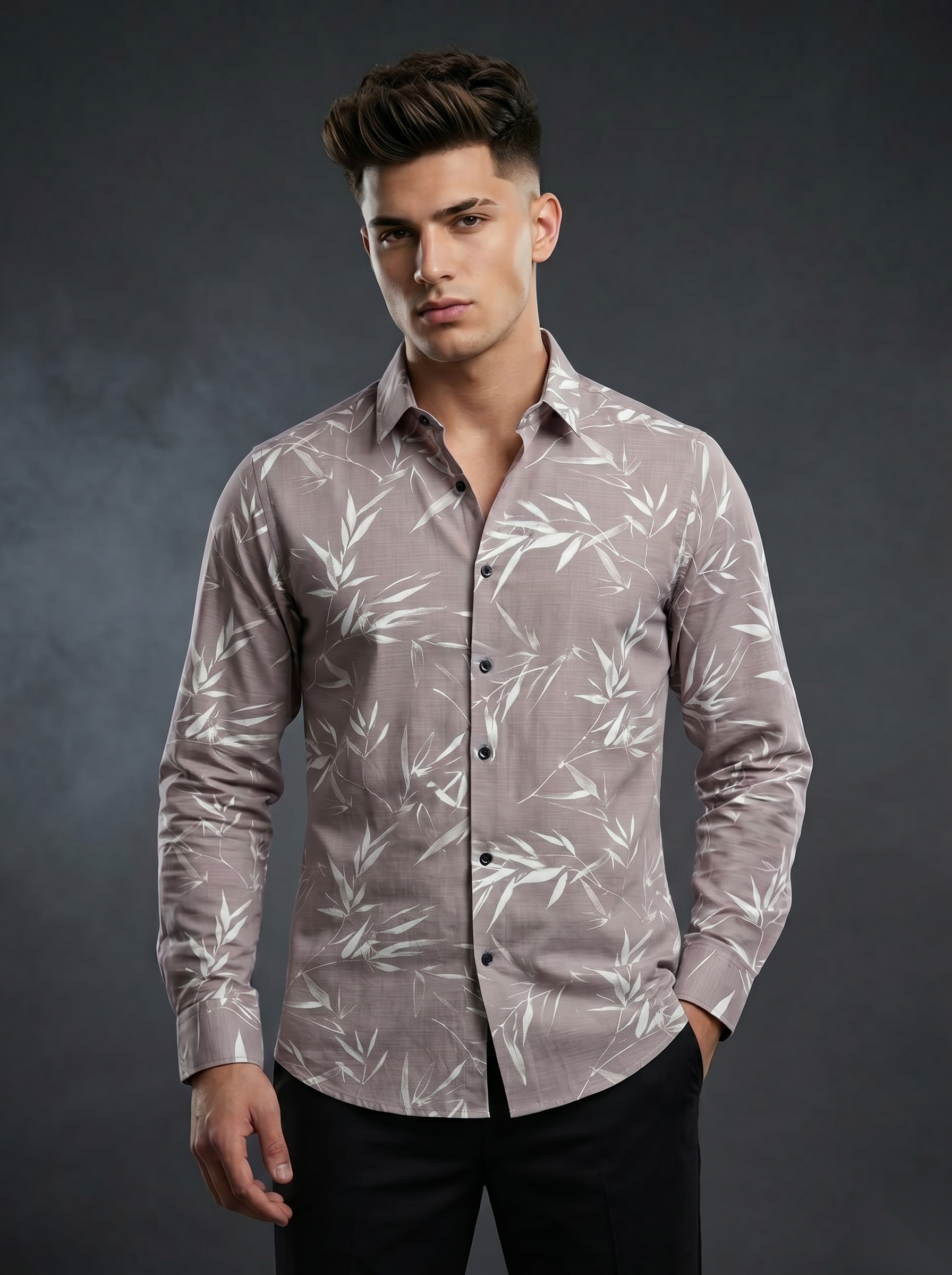 Printed Shirts - Bamboo Pink