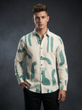 Printed Shirts - Green Paint