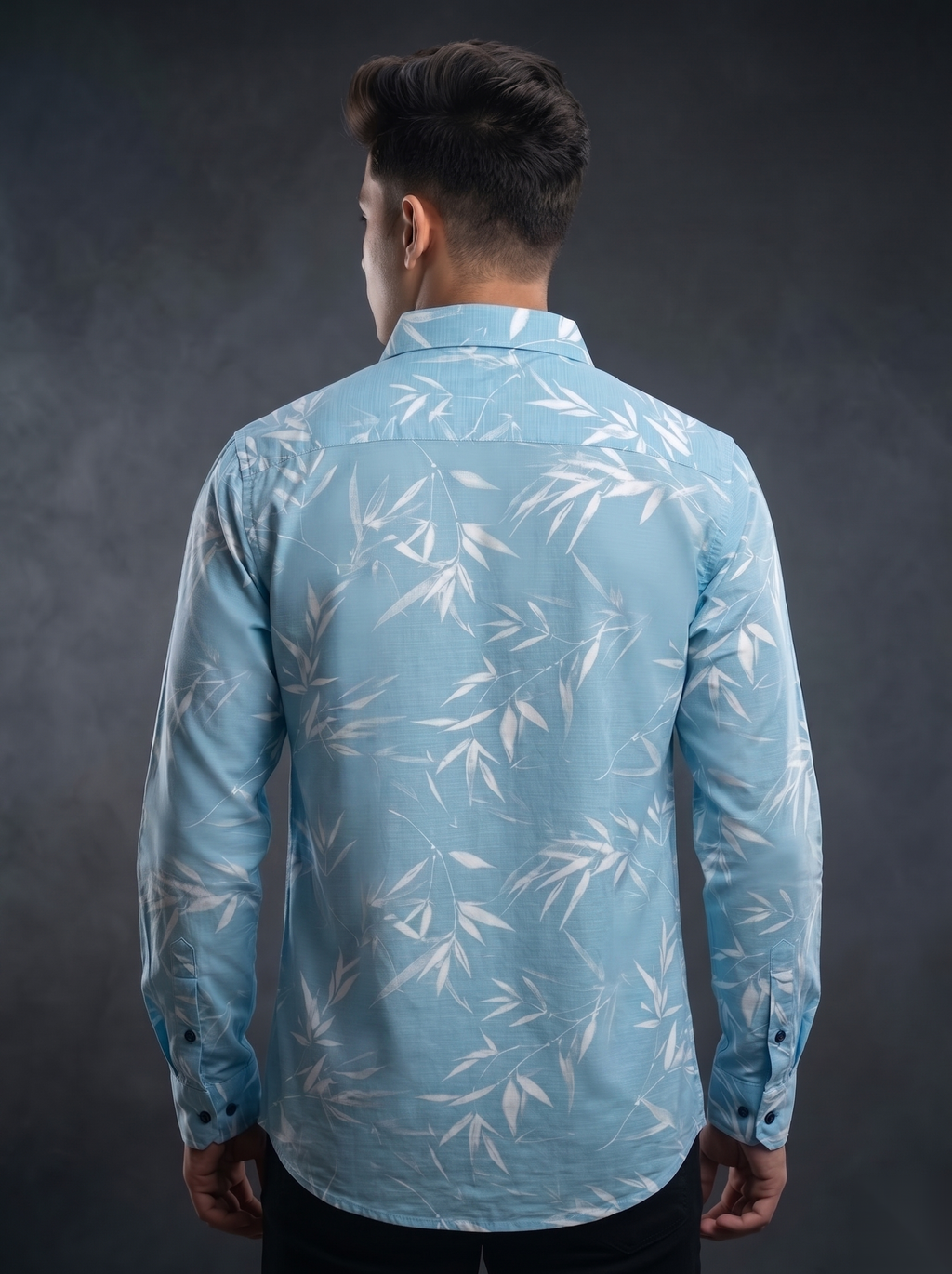 Printed Shirts - Bamboo Blue