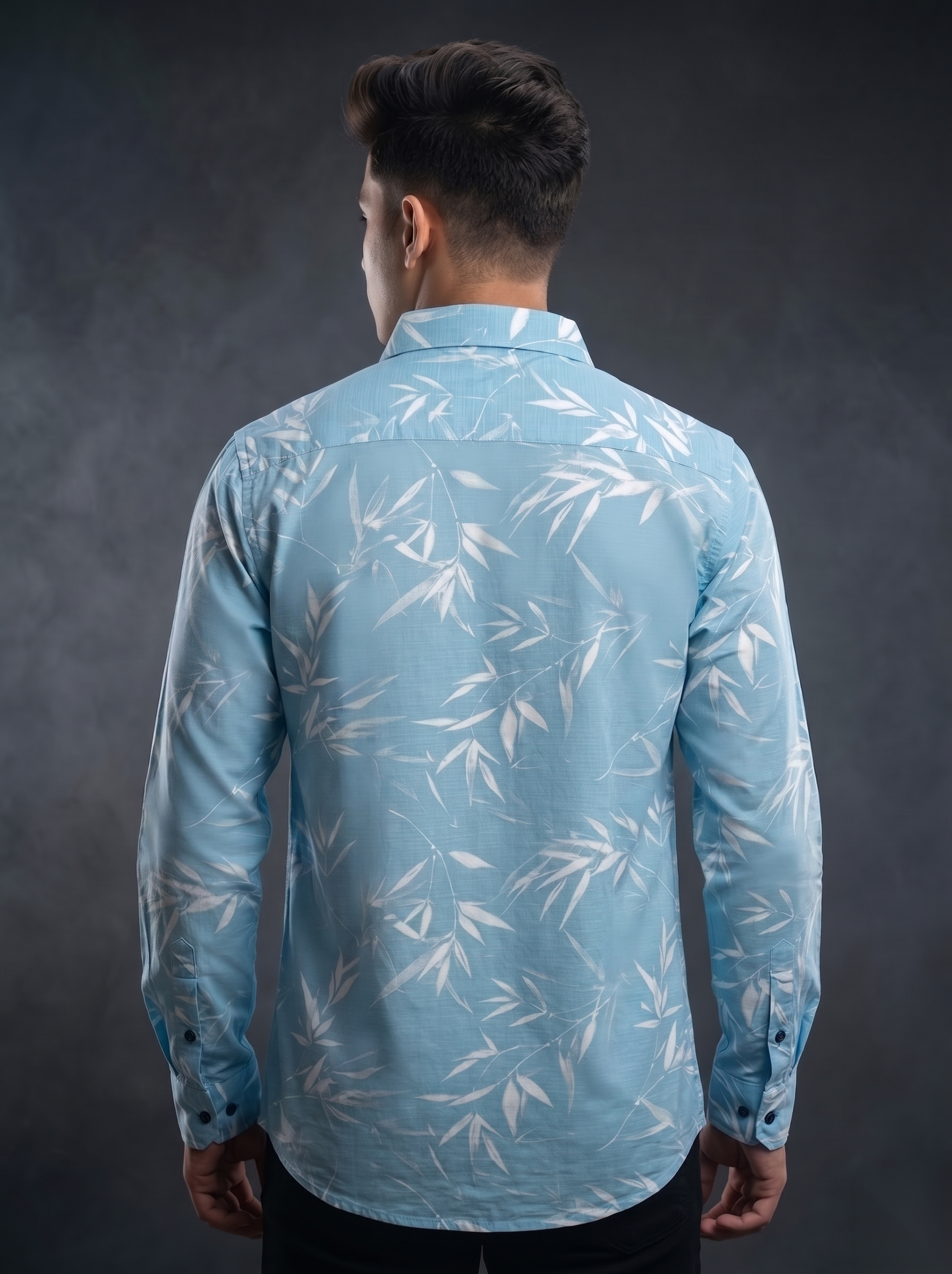 Printed Shirts - Bamboo Blue