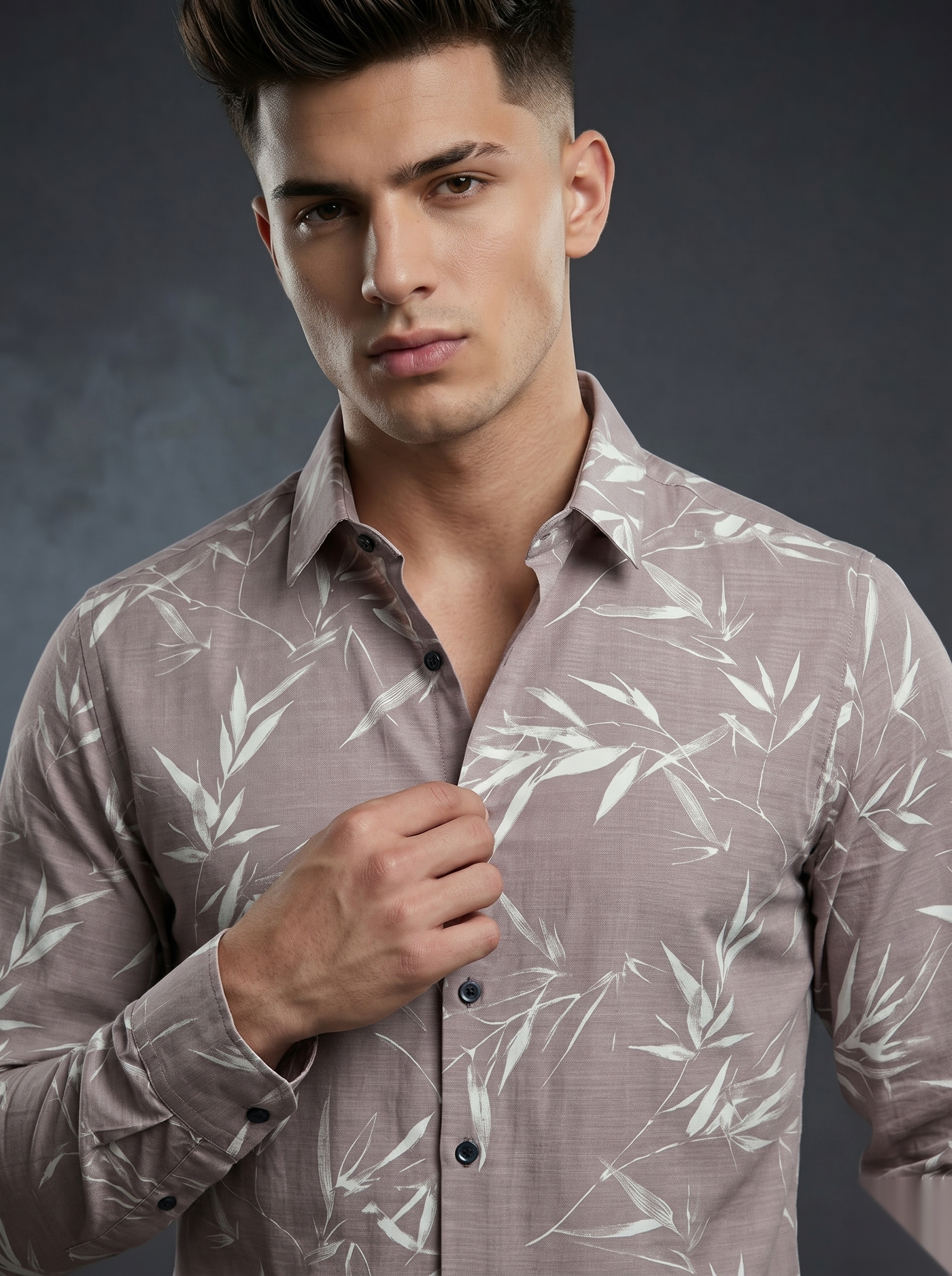 Printed Shirts - Bamboo Pink