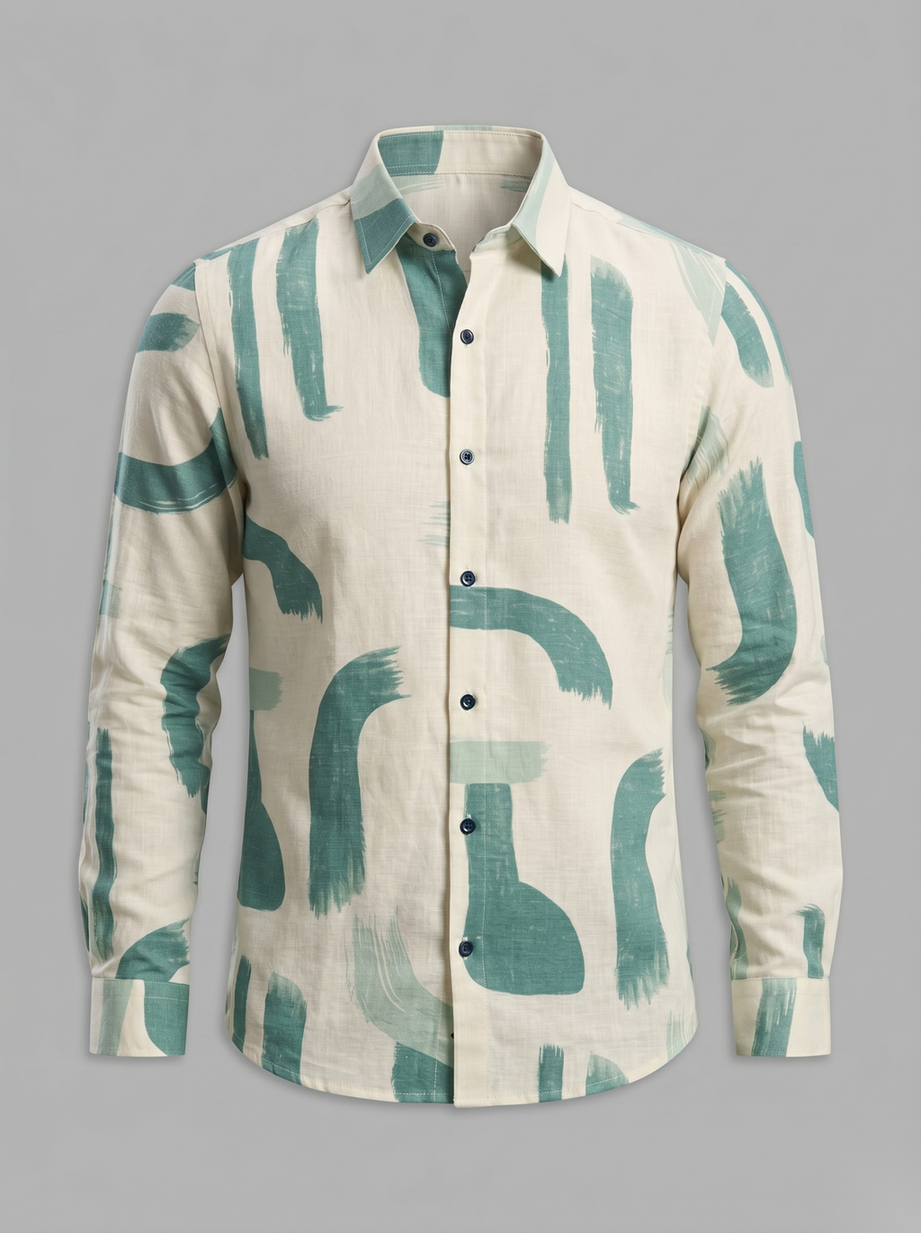 Printed Shirts - Green Paint