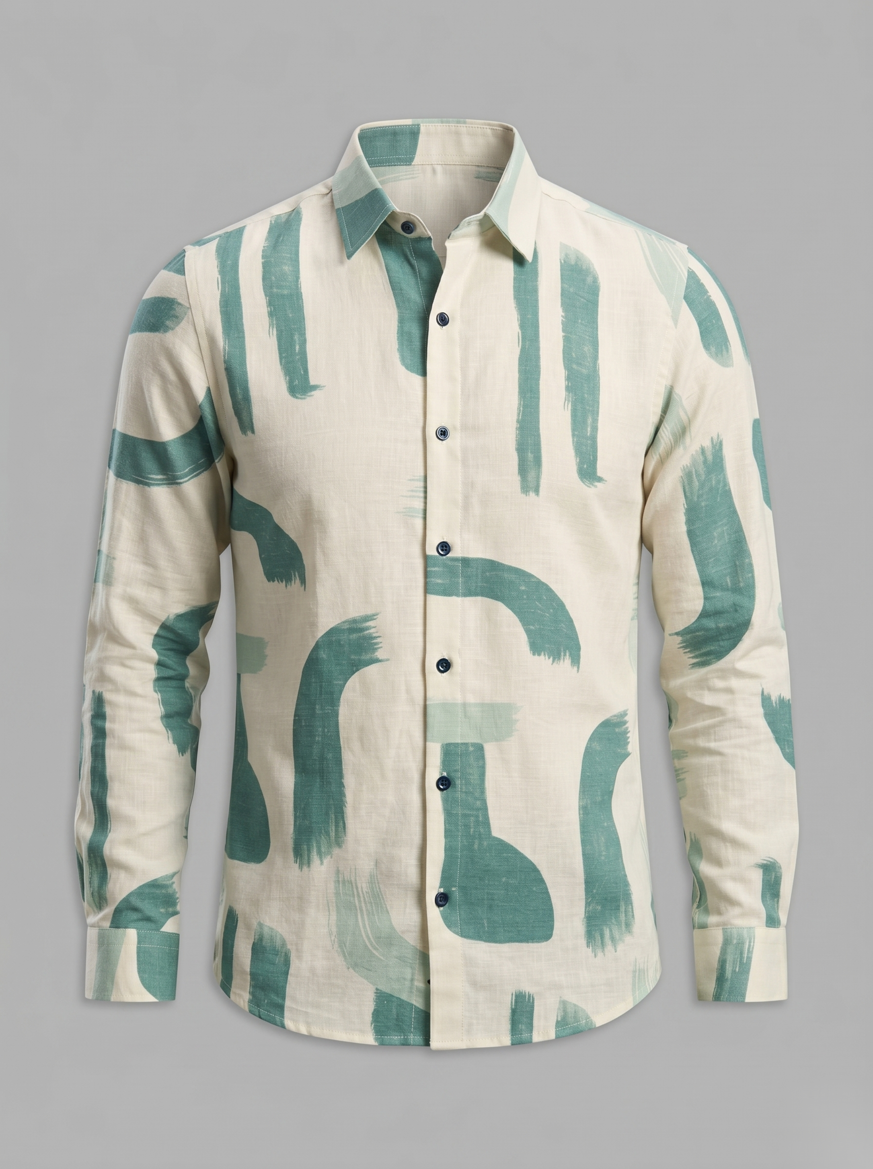 Printed Shirts - Green Paint