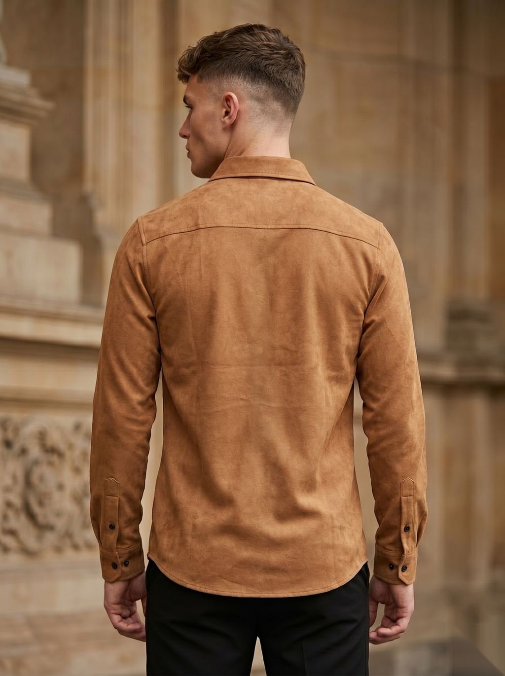 Solid Suede Shirts