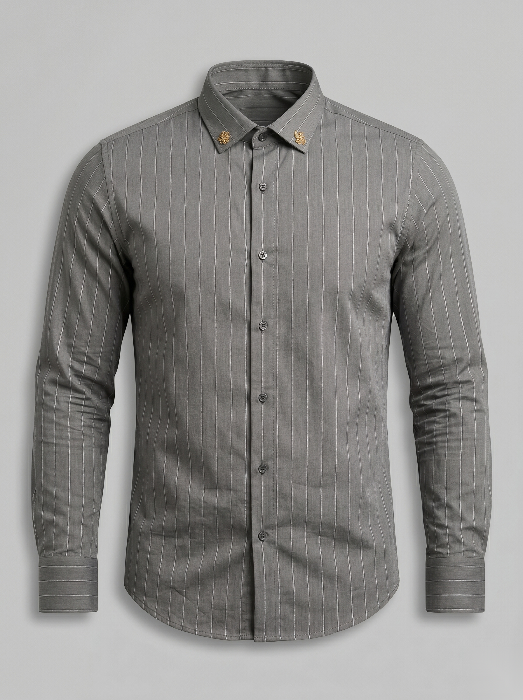 Silver Stripes Party-Wear Shirts