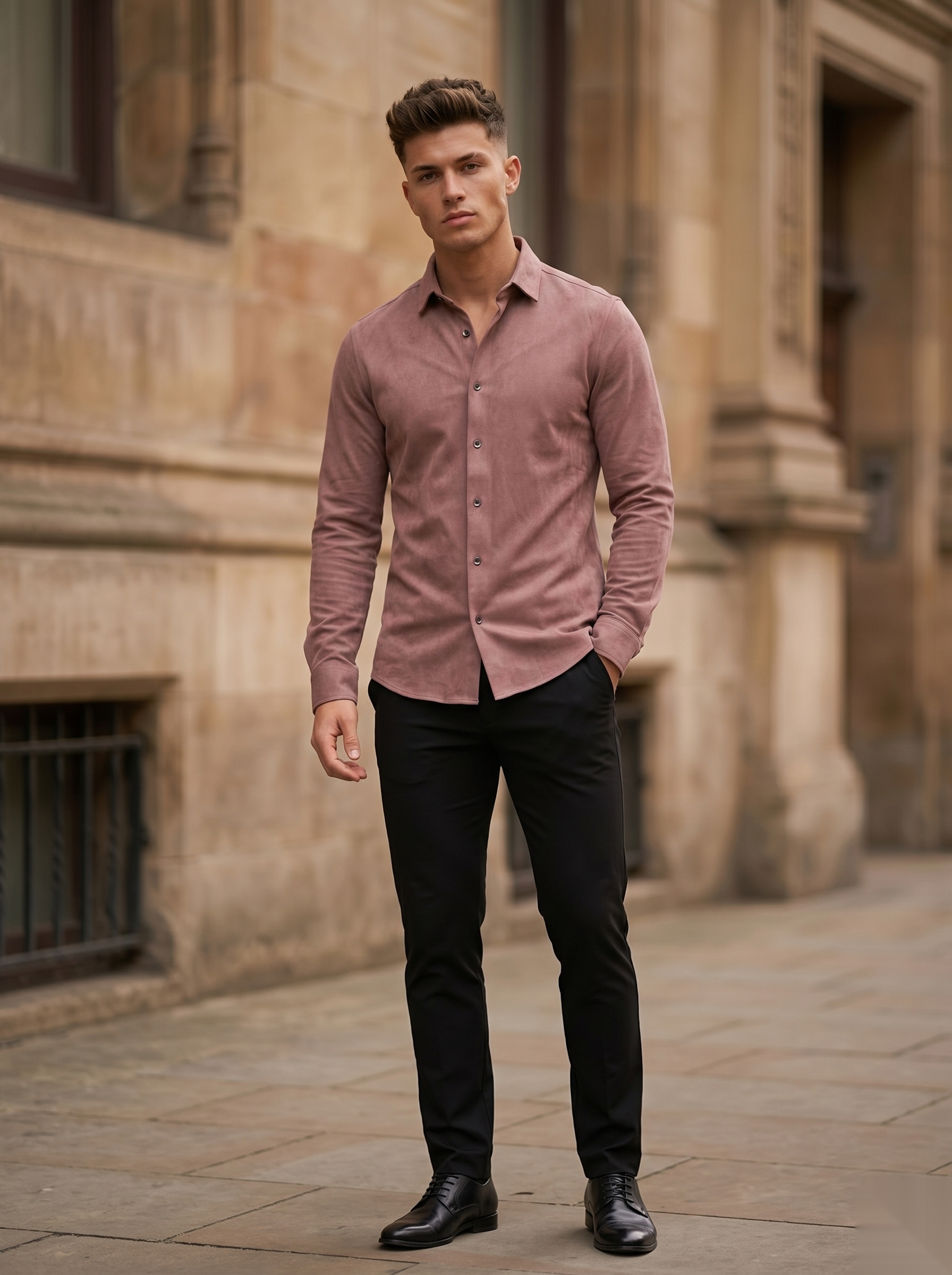 Solid Suede Shirts