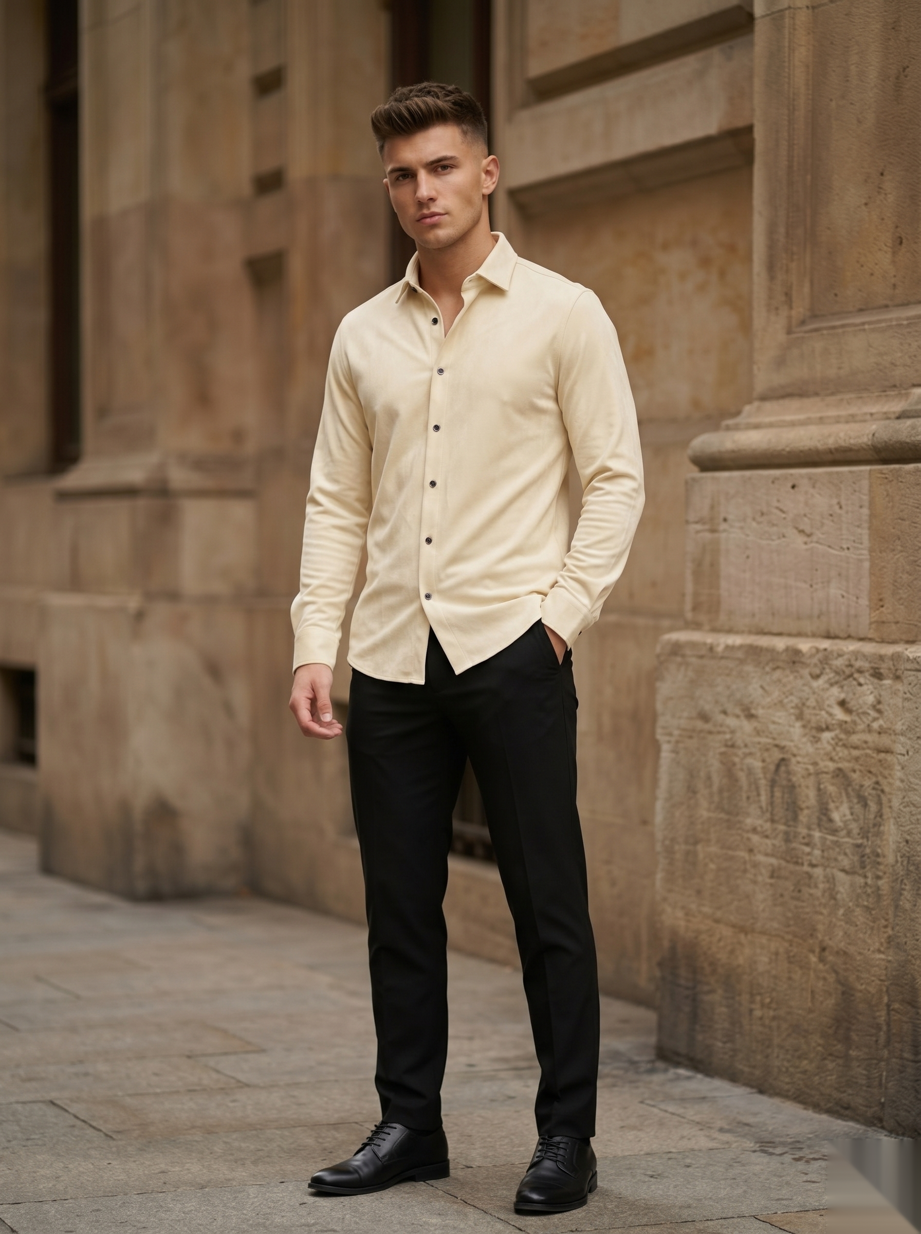 Solid Suede Shirts