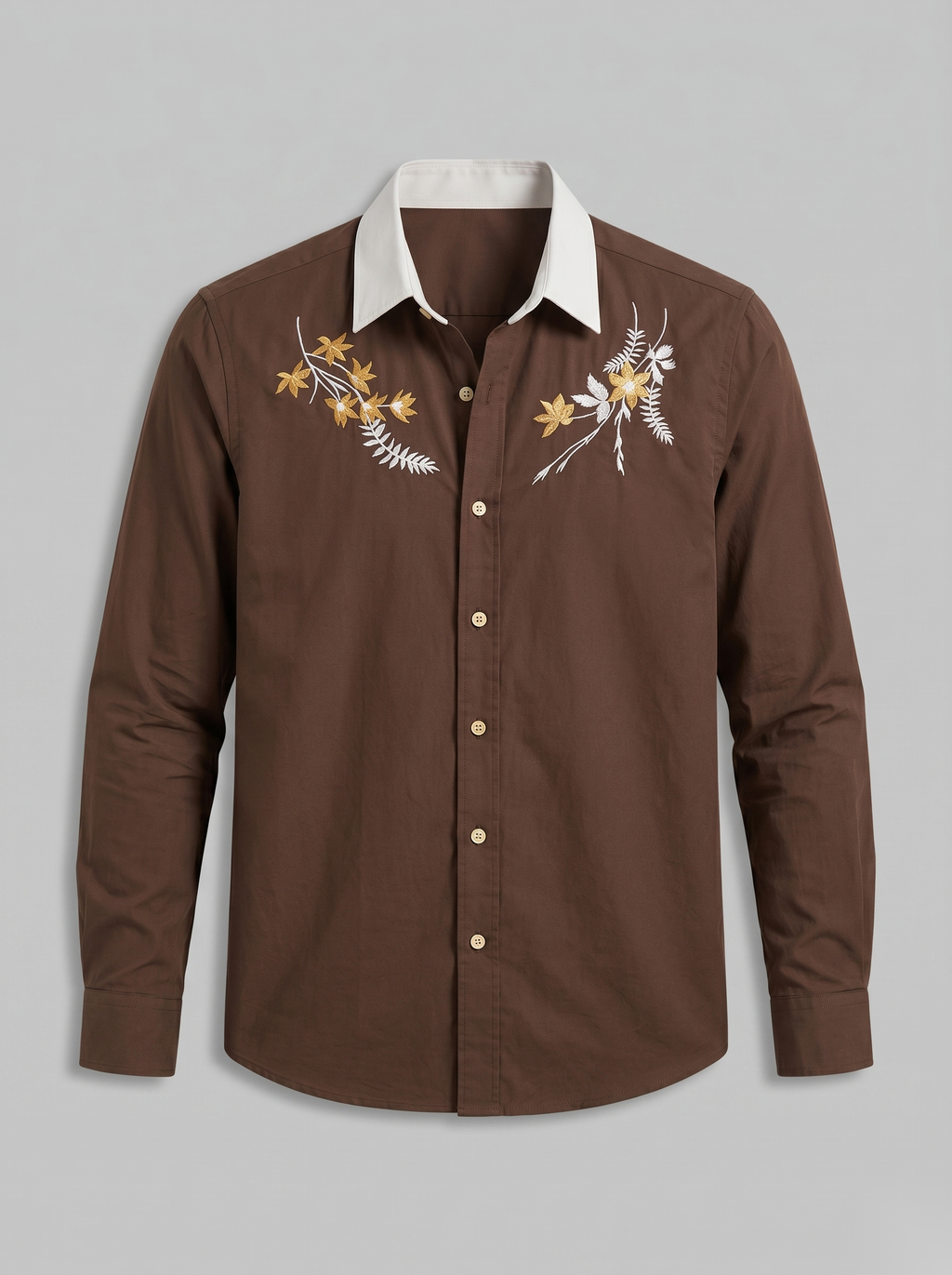 Floral Embroidered Shirt