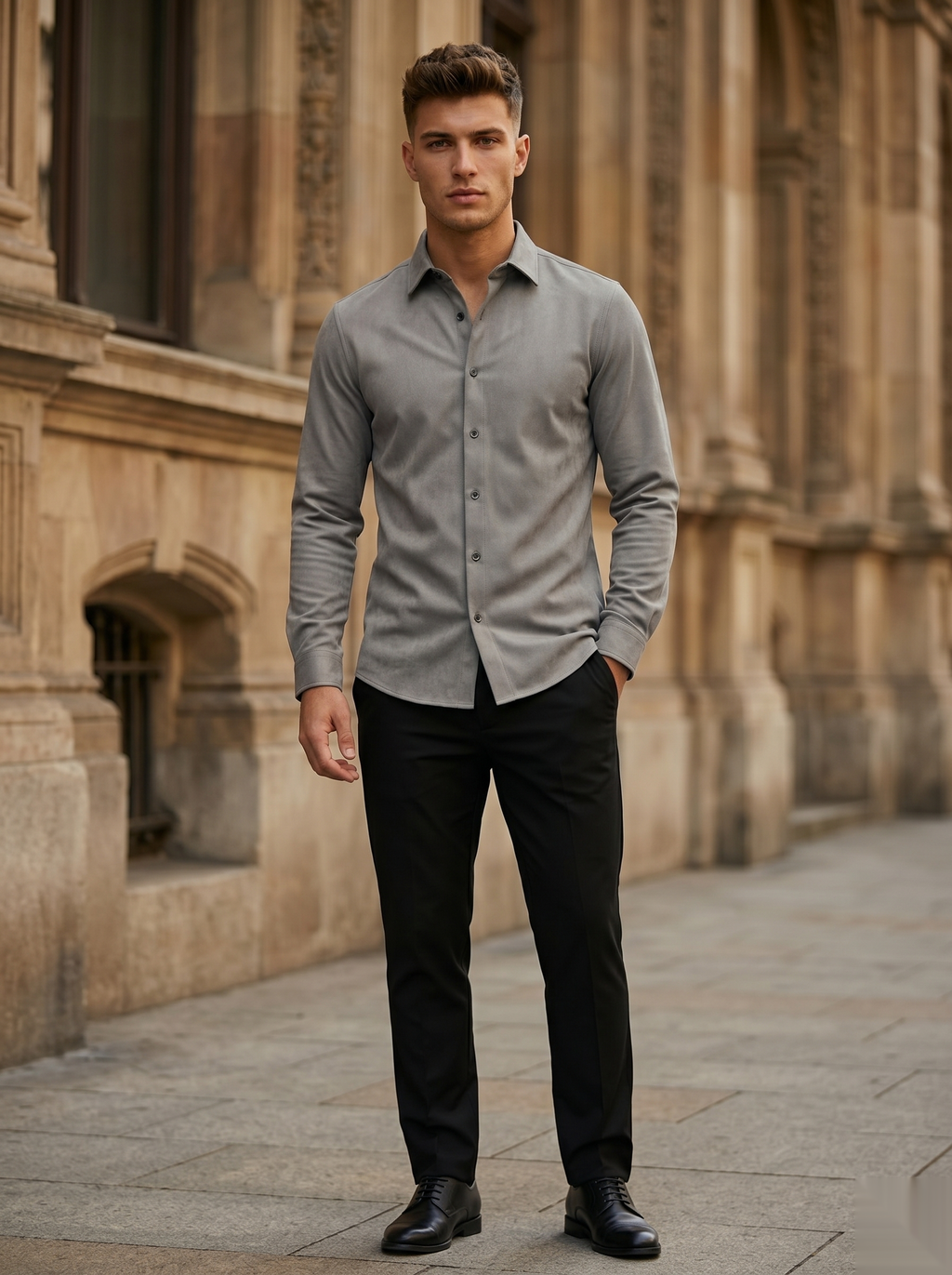 Solid Suede Shirts