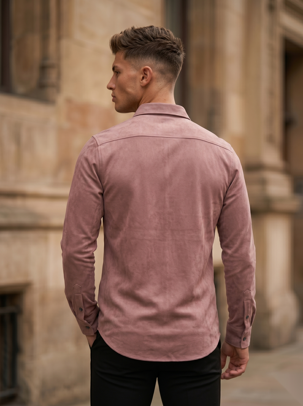 Solid Suede Shirts