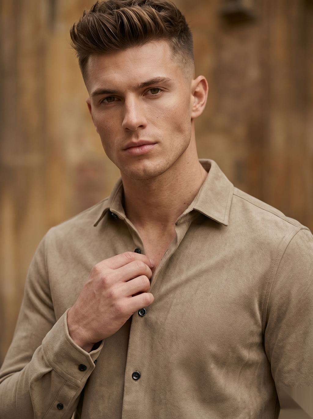 Solid Suede Shirts