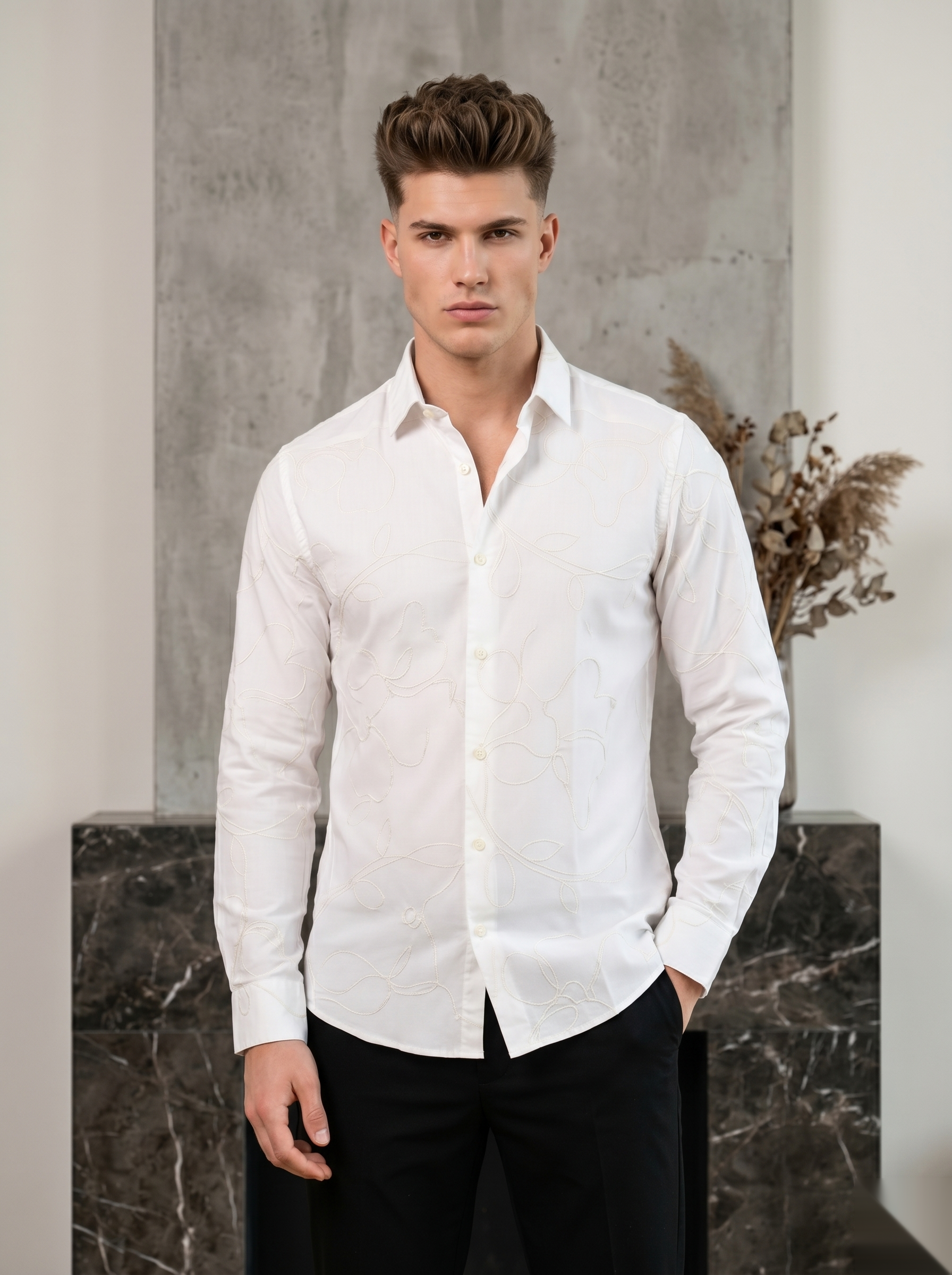 Minimal Embroidered Shirts