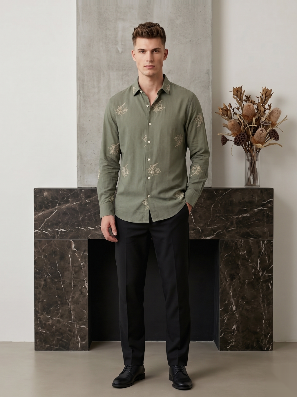 Minimal Embroidered Shirts