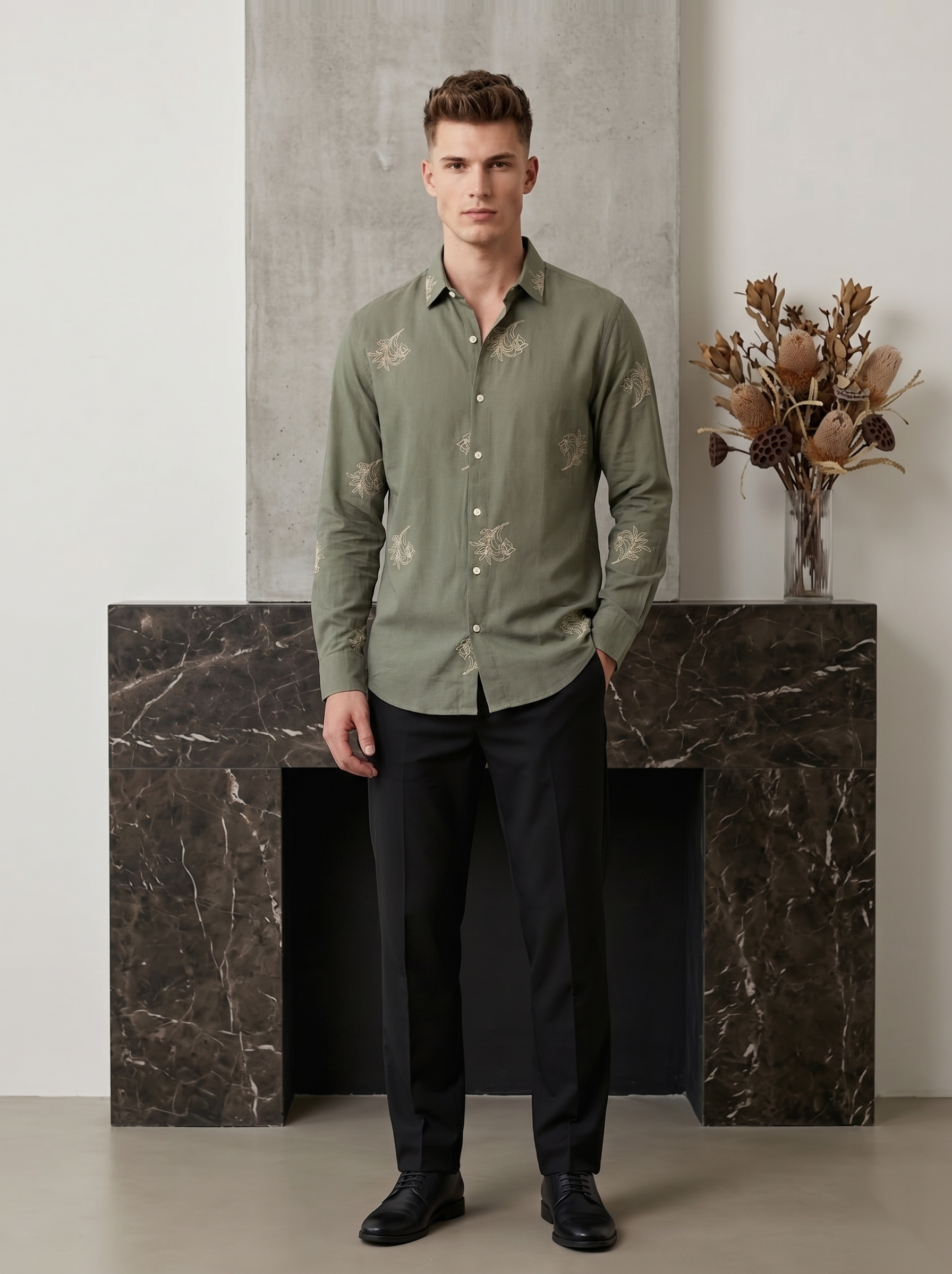 Minimal Embroidered Shirts