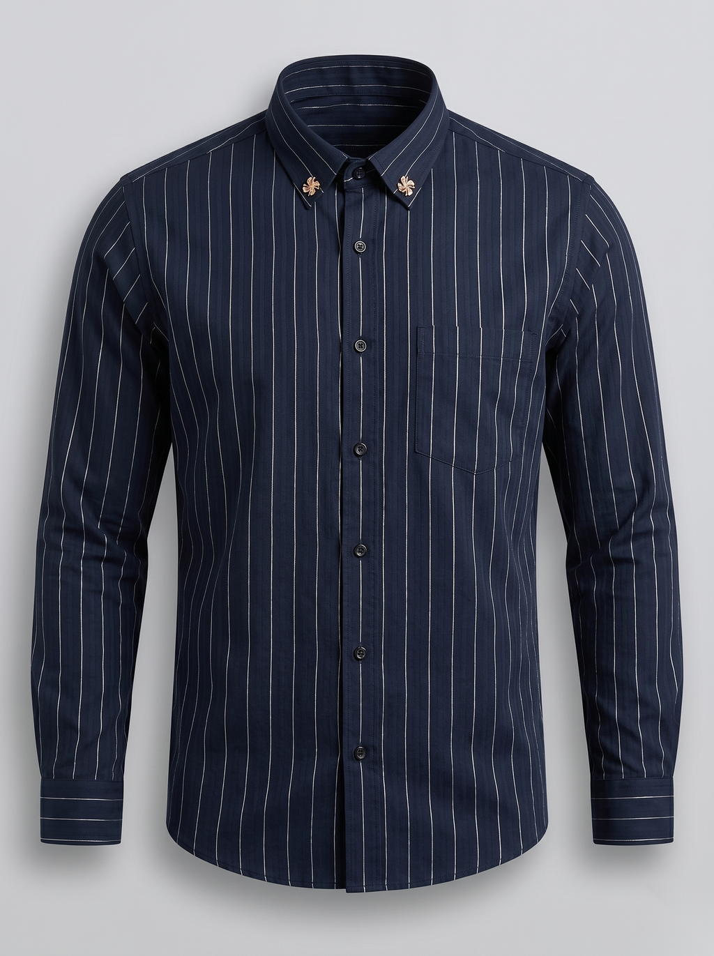 Silver Stripes Party-Wear Shirts