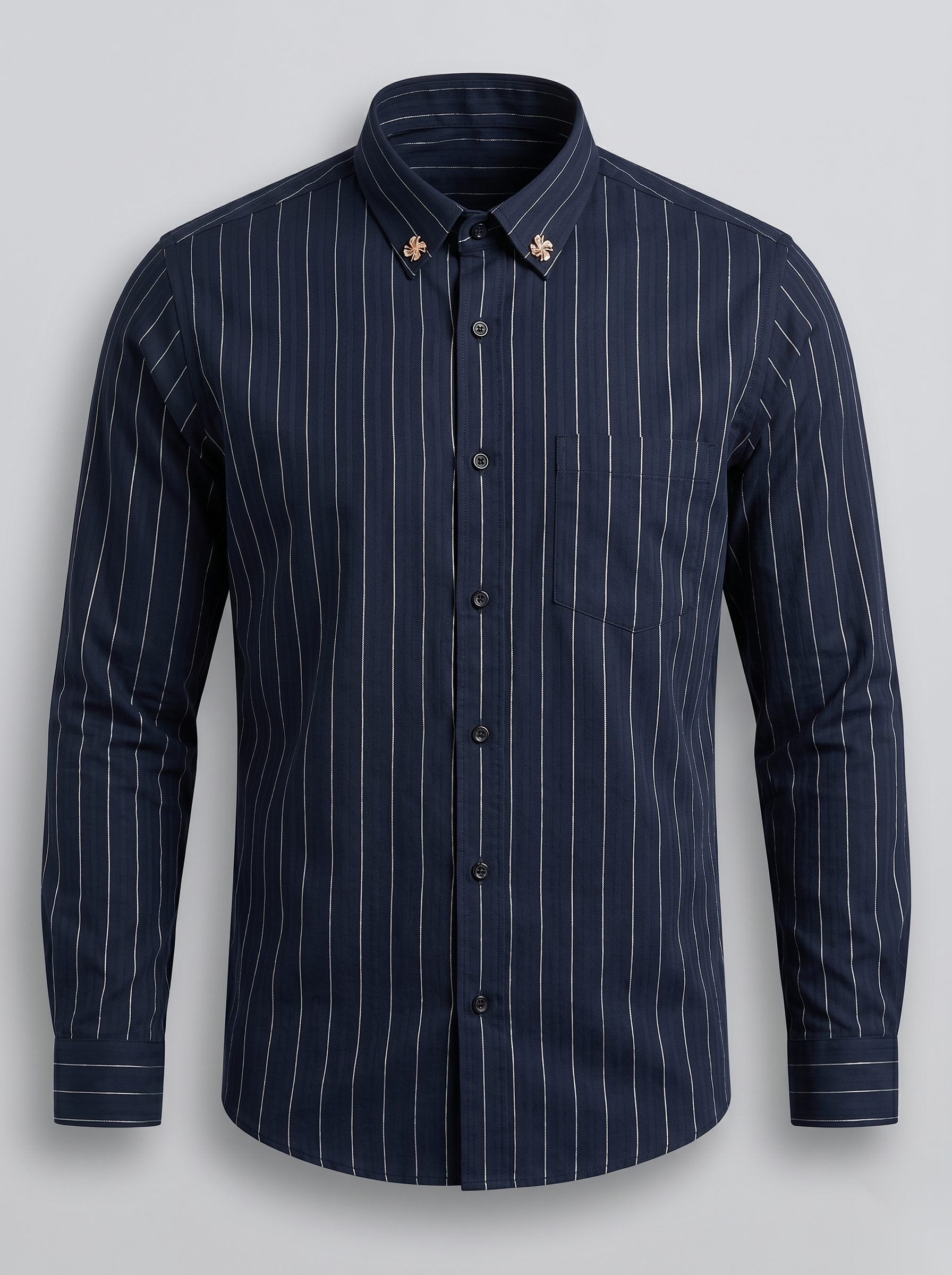 Silver Stripes Party-Wear Shirts