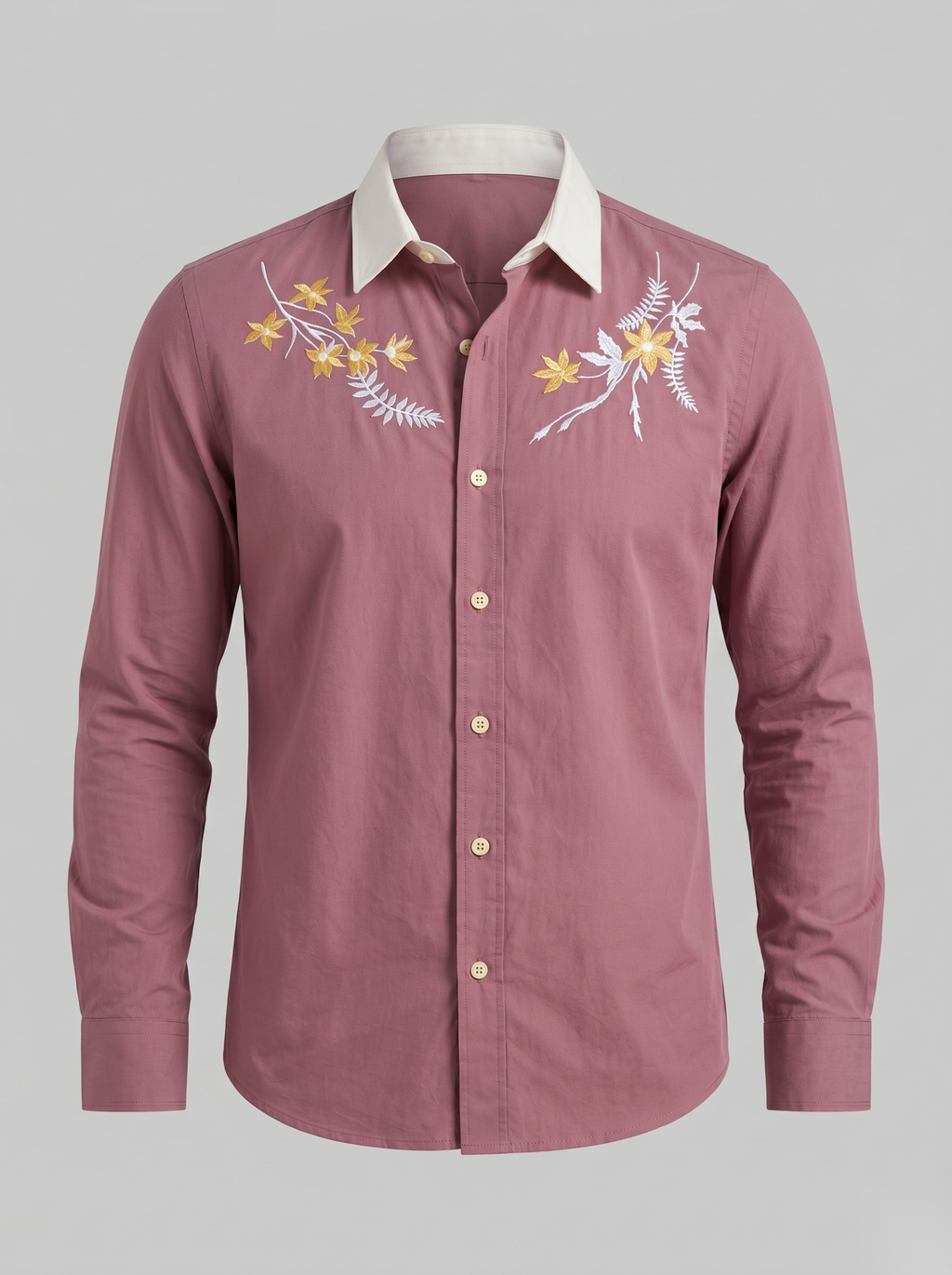 Floral Embroidered Shirt