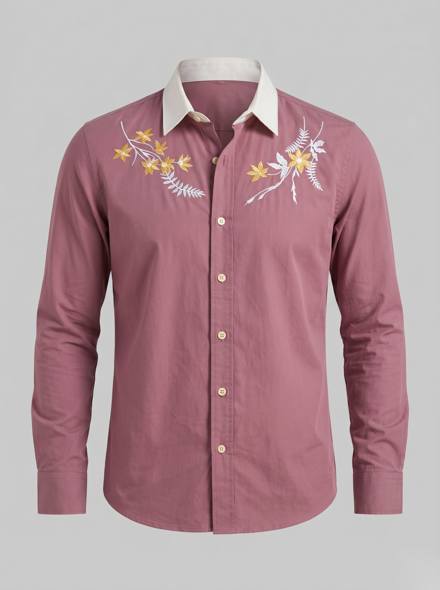 Floral Embroidered Shirt