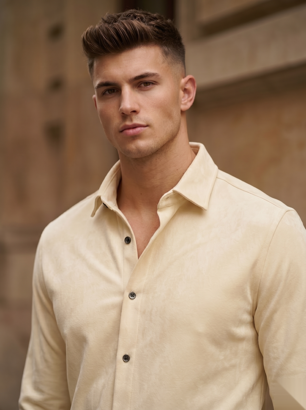 Solid Suede Shirts