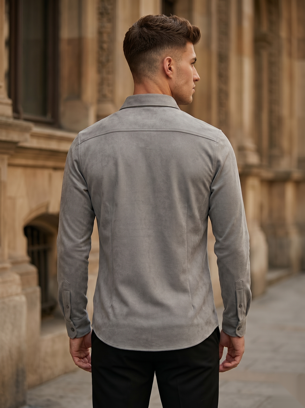 Solid Suede Shirts