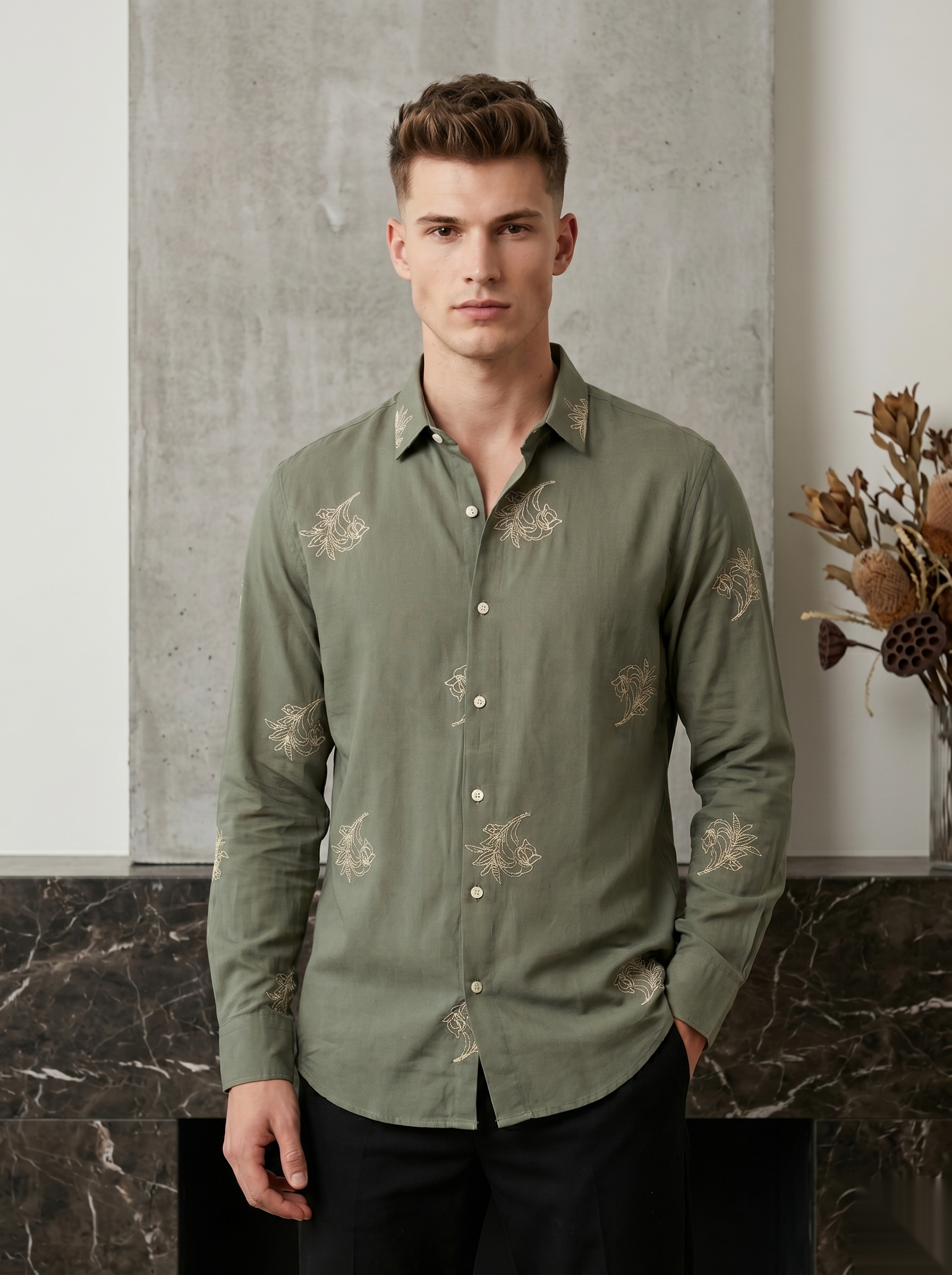 Minimal Embroidered Shirts