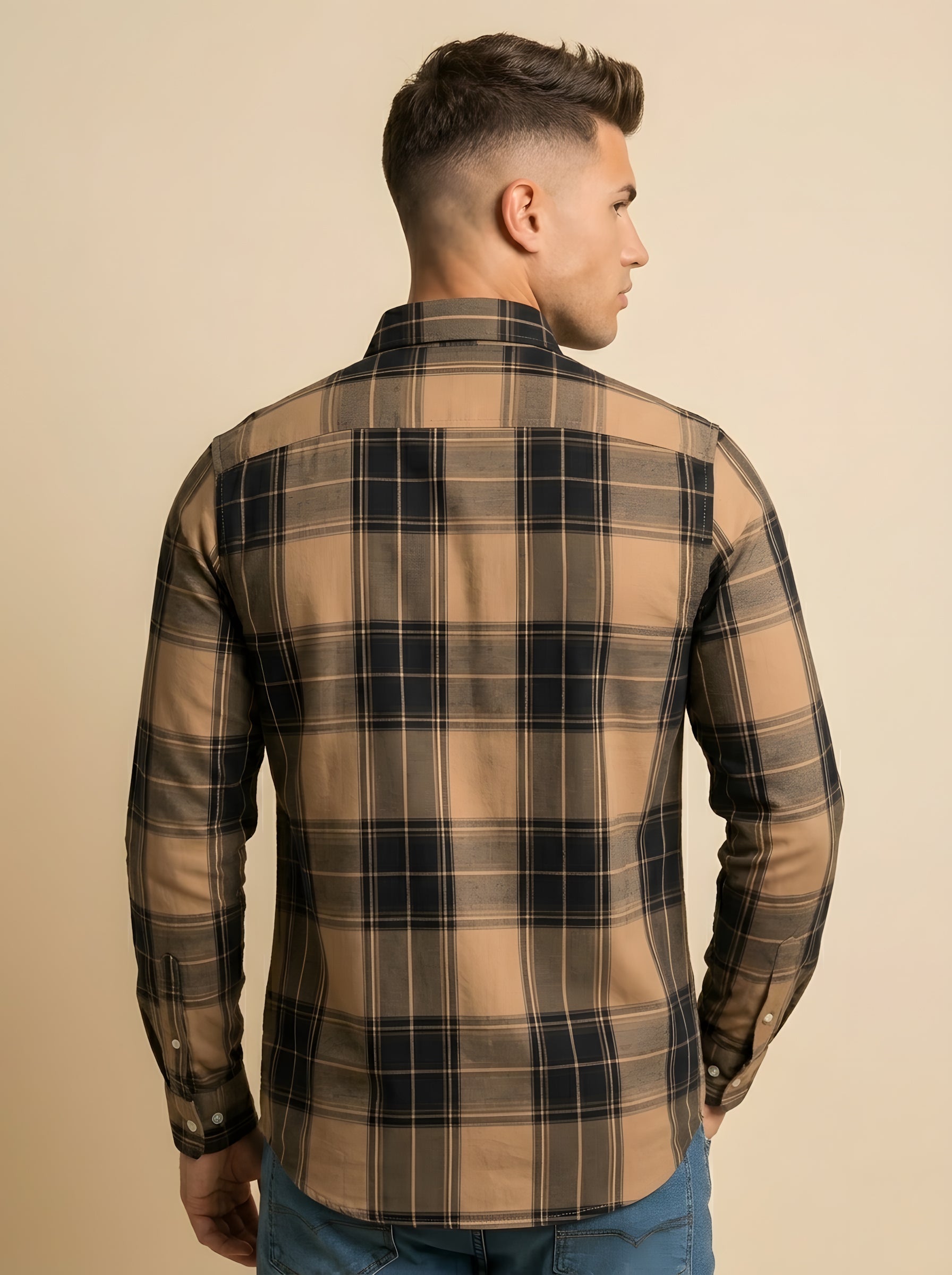 Snipes checked shirt with a classic plaid pattern, featuring button-up front and collar, perfect for casual wear.