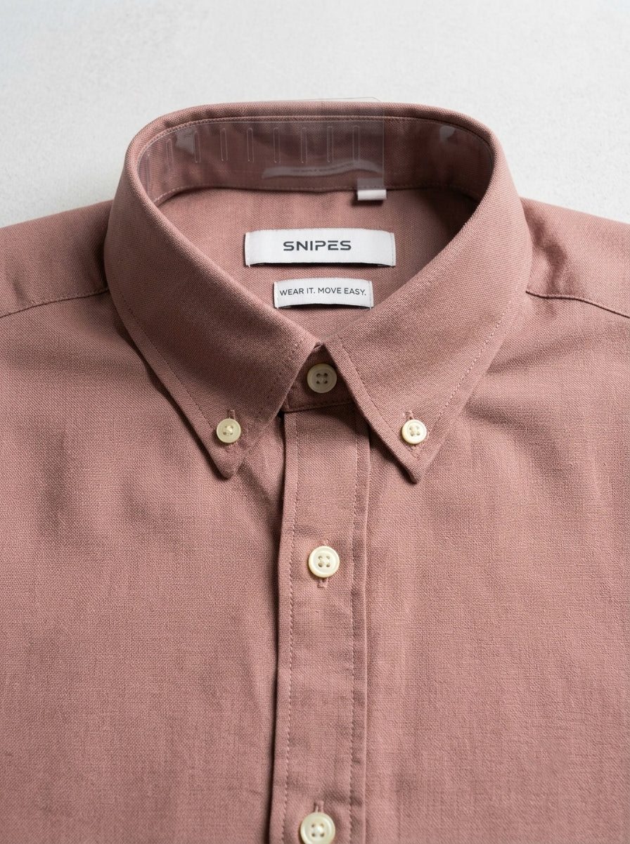 Men’s Solid Oxford Shirt – Full Sleeve Button-Down Collar