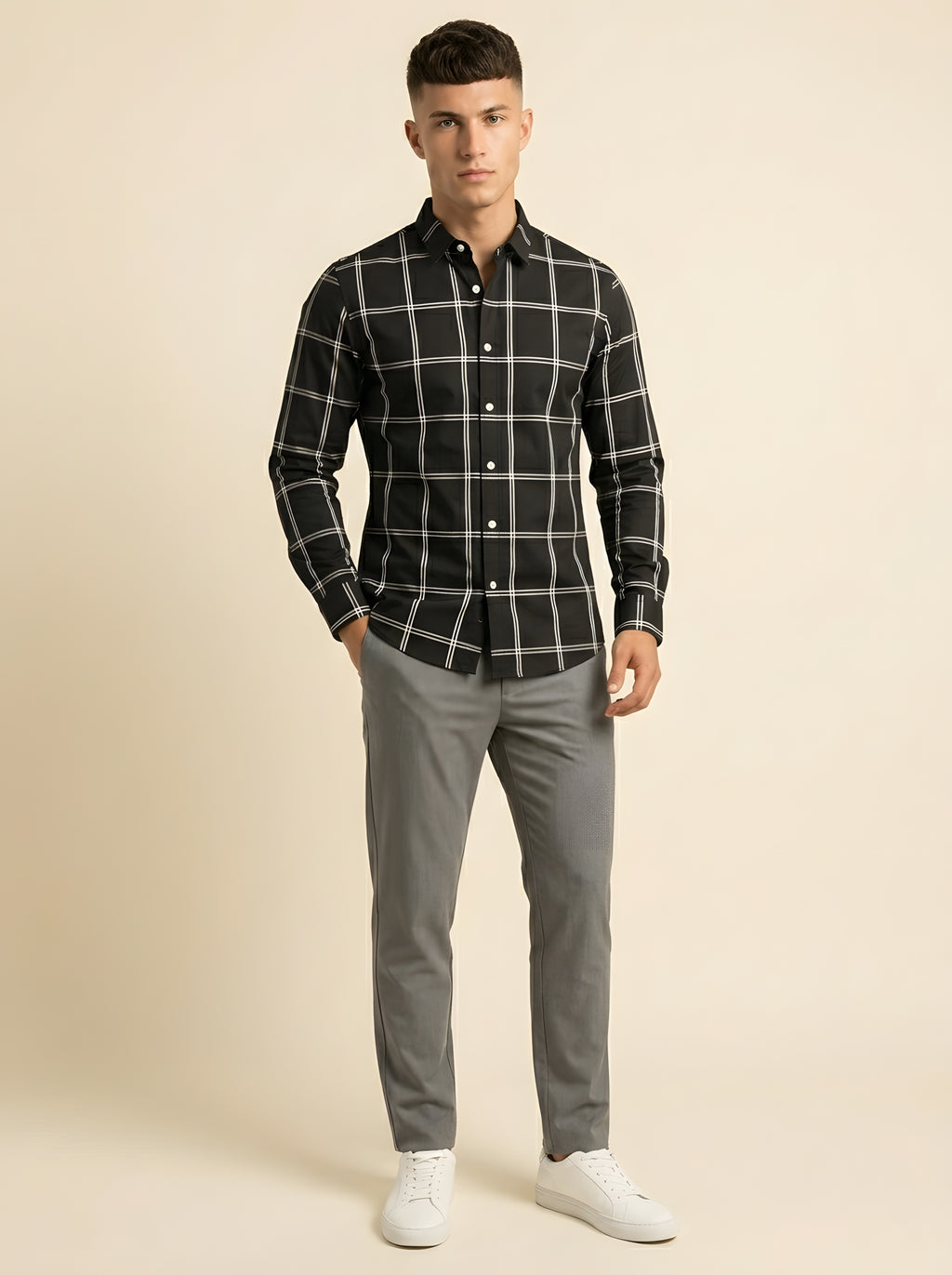 Snipes checked shirt featuring a classic plaid pattern, button-up front, and a casual fit, perfect for everyday wear.