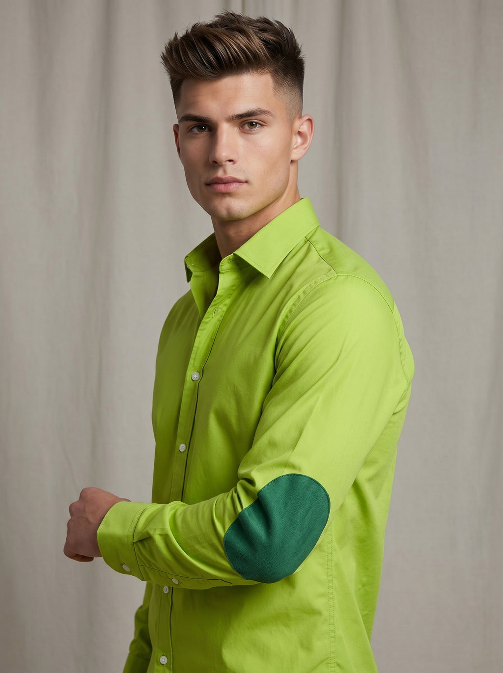 Snipes men's elbow patch shirt featuring a classic design with contrasting elbow patches and a button-down collar.