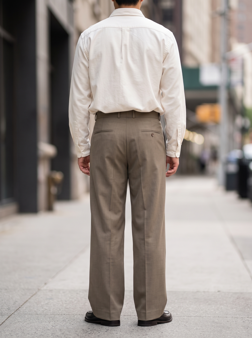 Men’s Korean Fit Pleated Wide Leg Formal Trousers