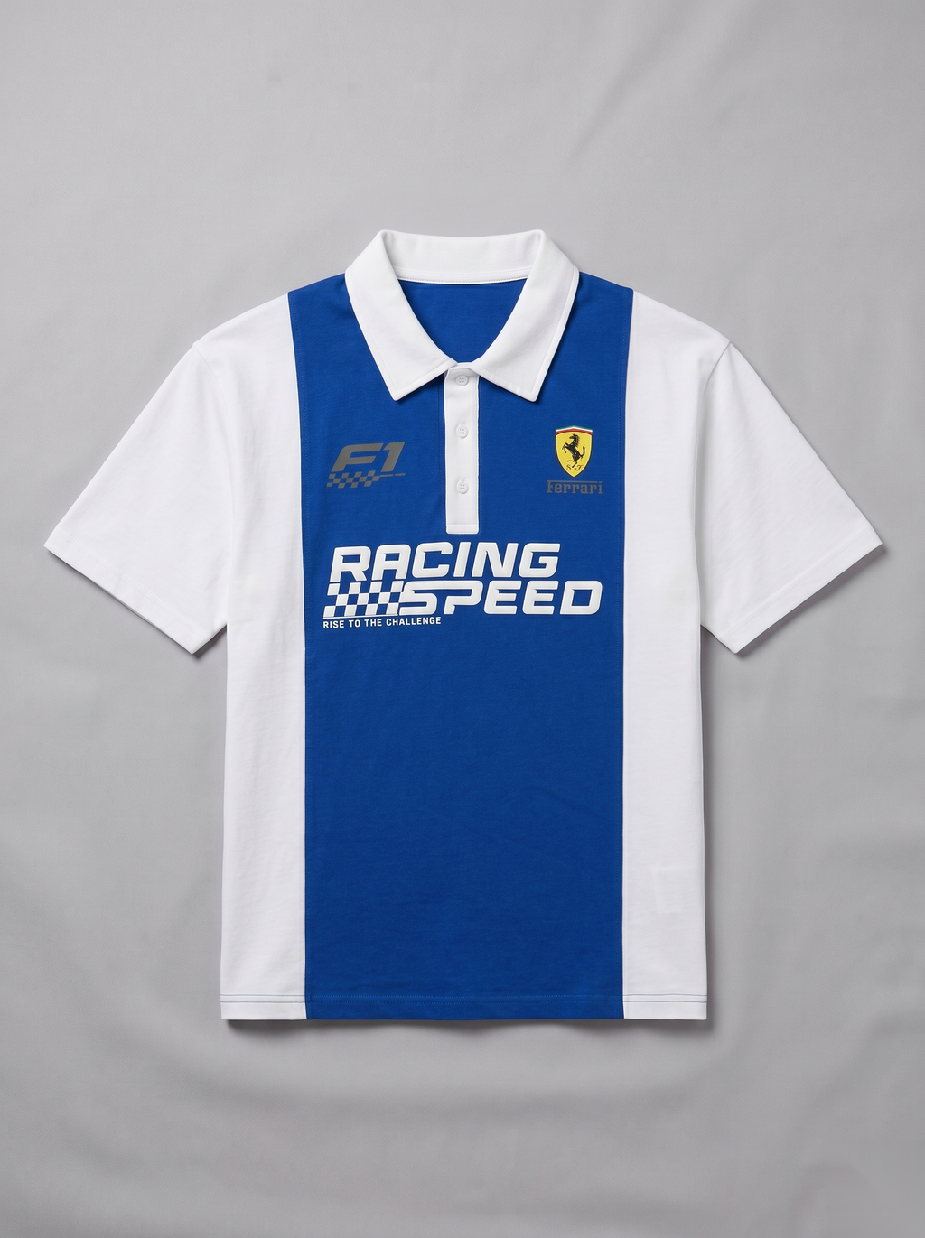 Racing-Inspired Polo T-Shirt