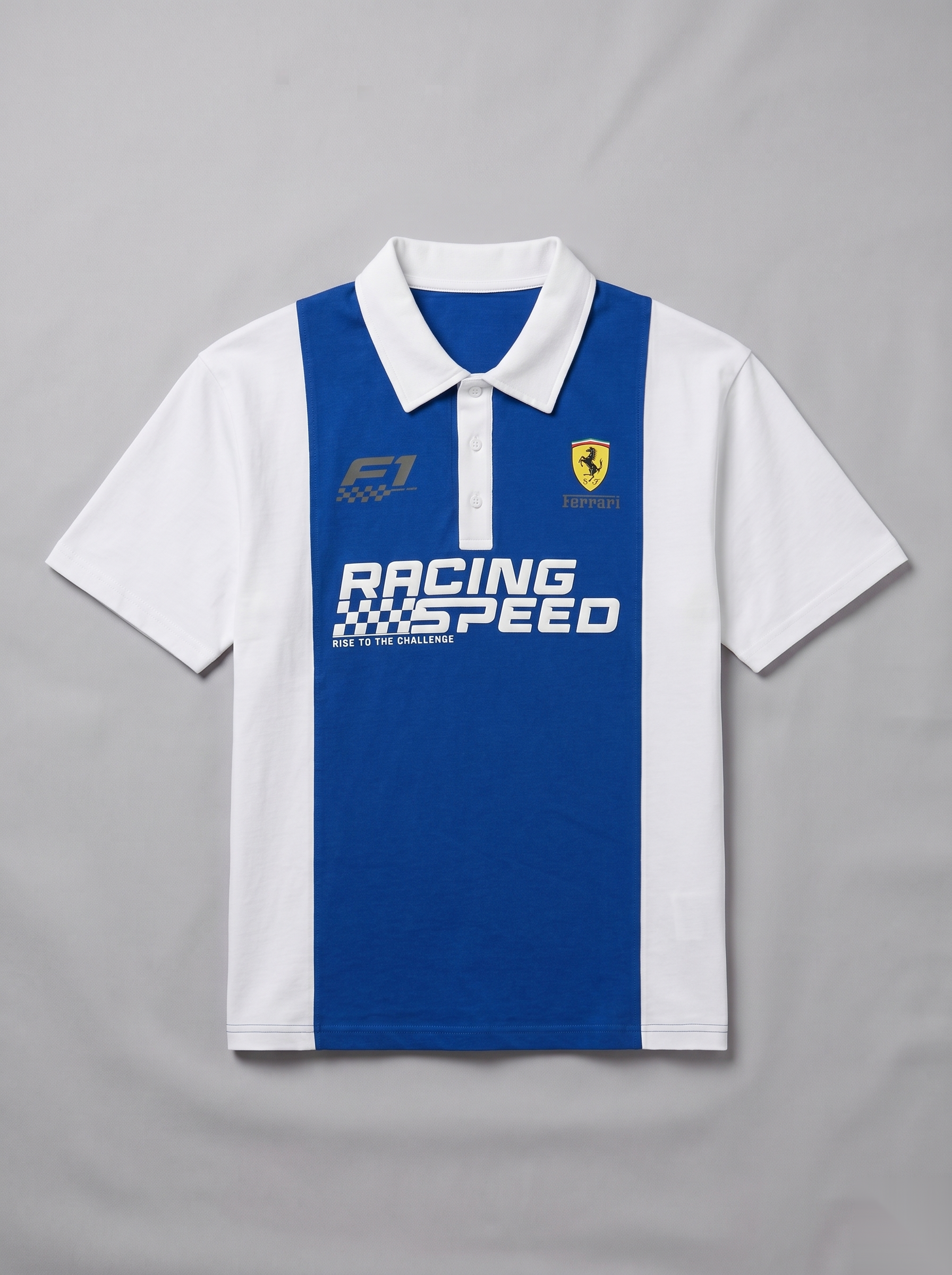 Racing-Inspired Polo T-Shirt